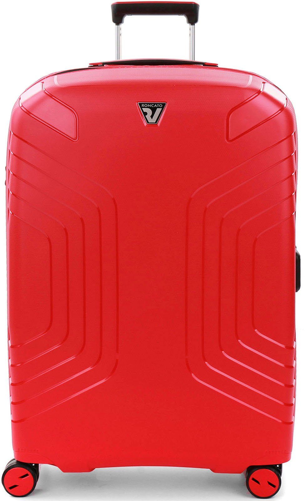 RONCATO Hartschalen-Trolley Ypsilon 4.0 L, 78 cm, rot, 4 Rollen, mit Volumenerweiterung rosso