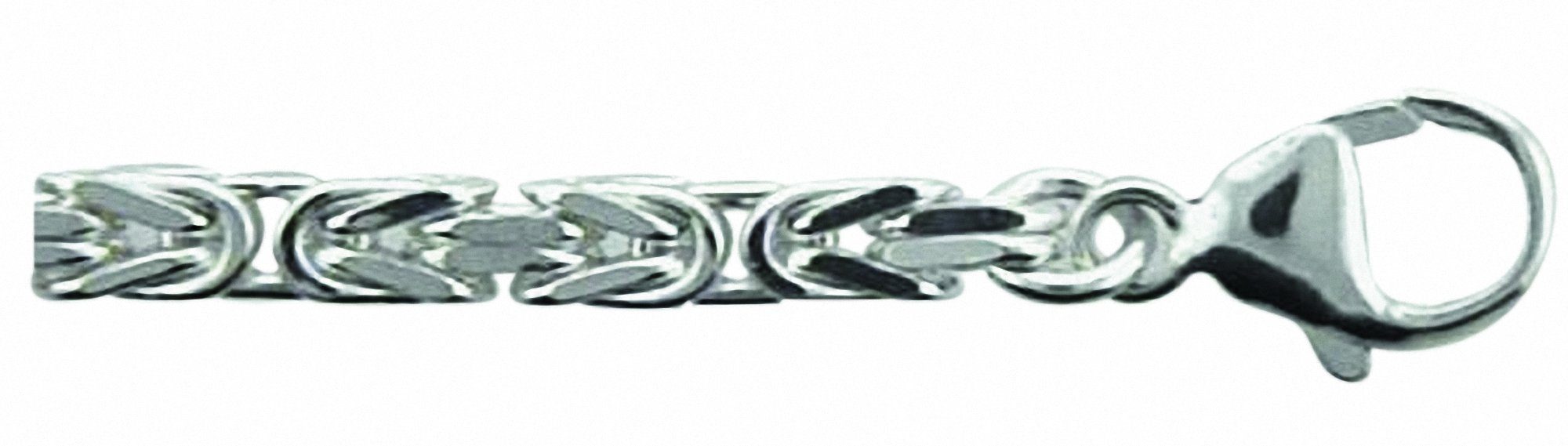 Silberarmband Damen 925 Silber Königskette Armband 21 cm Ø 3,4 mm
