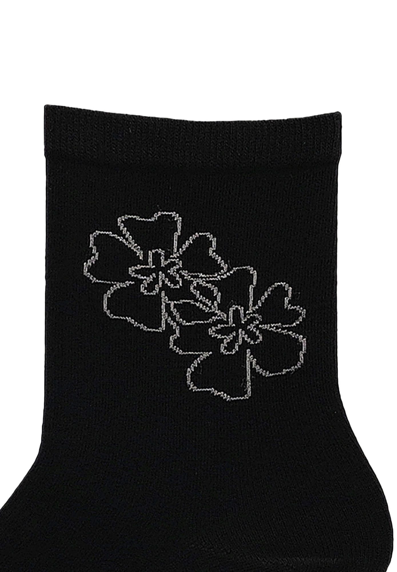 KUNERT Basicsocken Flower Love (1-Paar) Socken mit Blumen-Detail