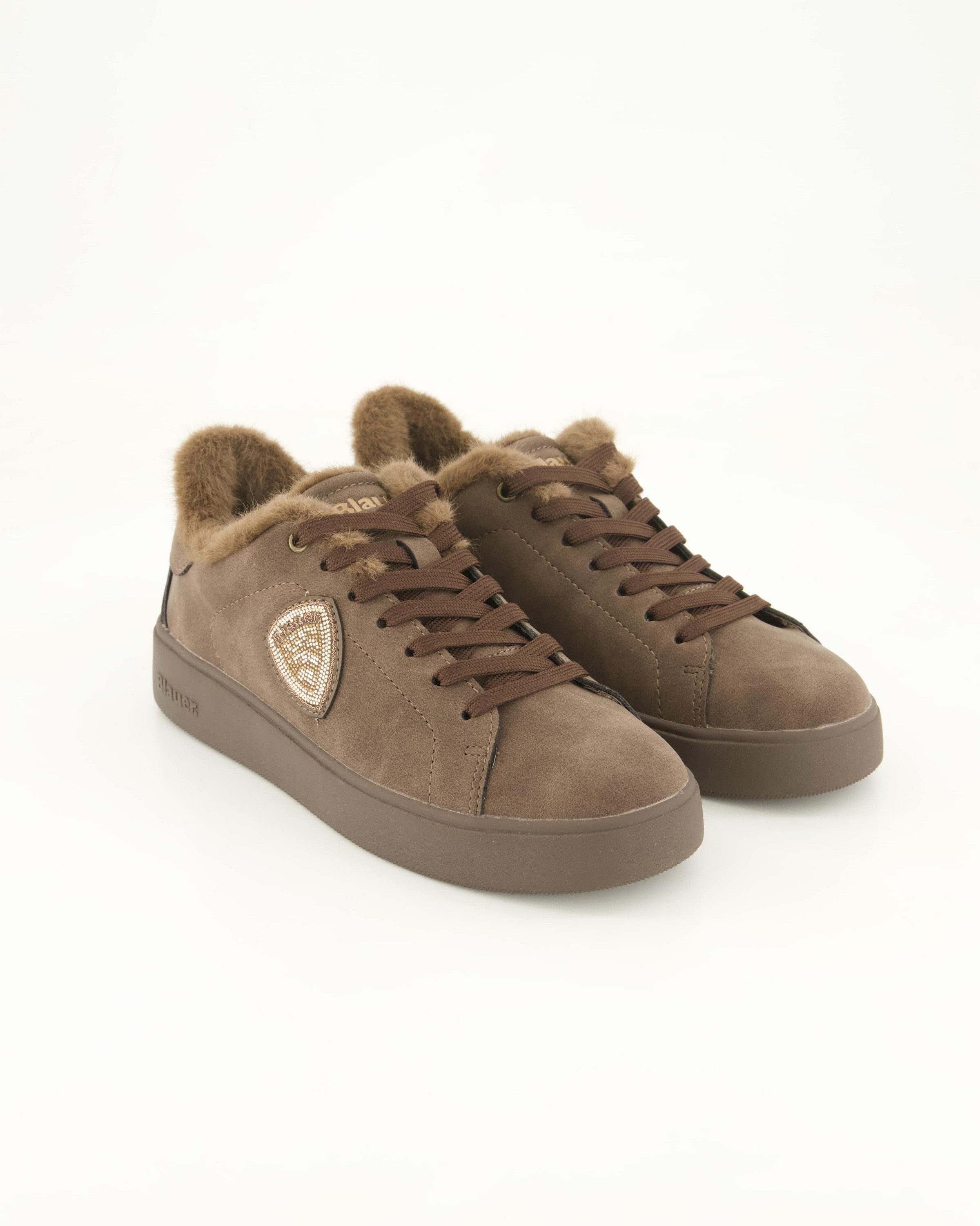 Blauer Vicotry Sneaker Obermaterial: Leder