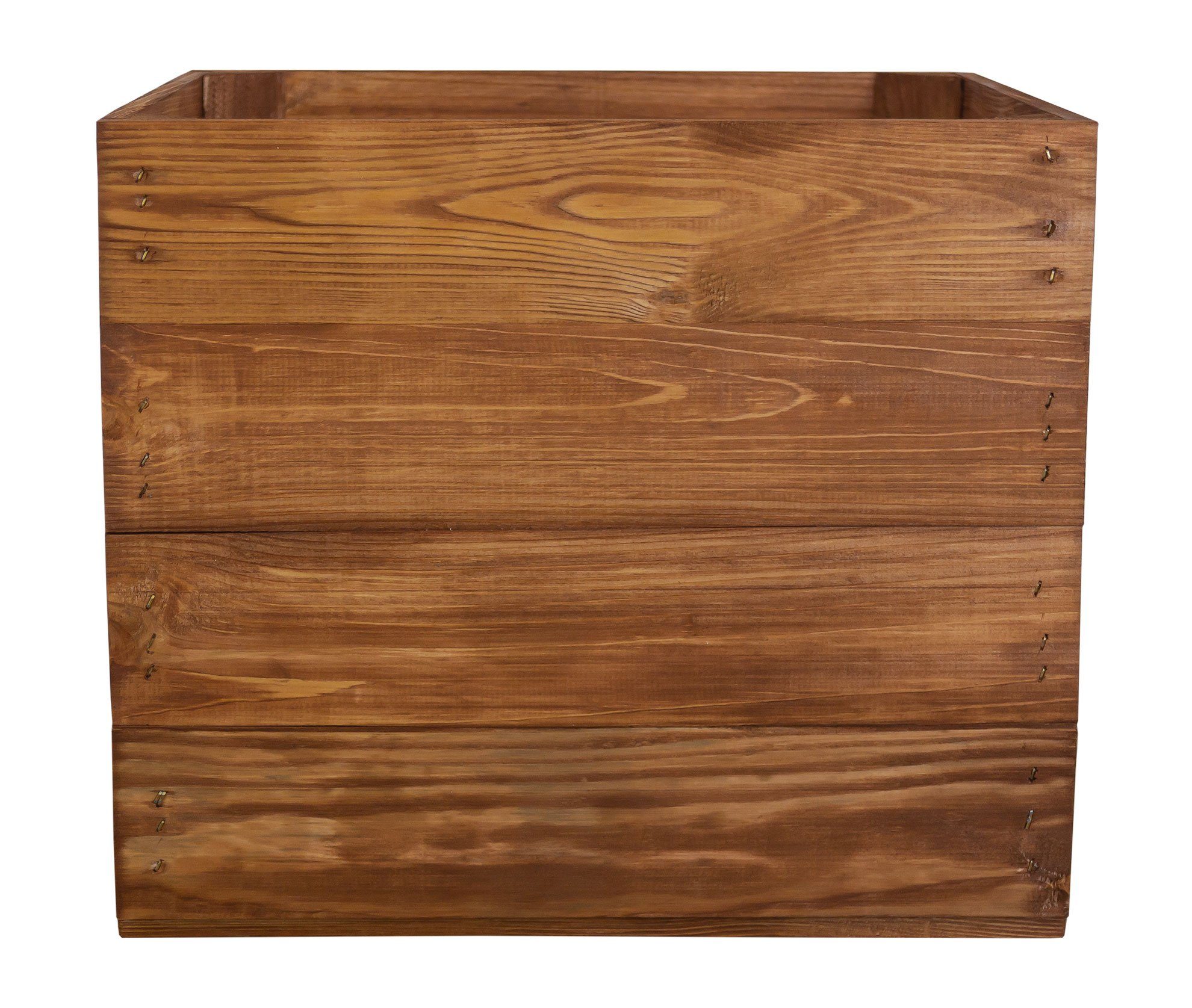 Kistenkolli Altes Land Allzweckkiste Holzkiste Vintage Ocker passend für Kallax und Expeditregale (Spar-Set, 1er Set)