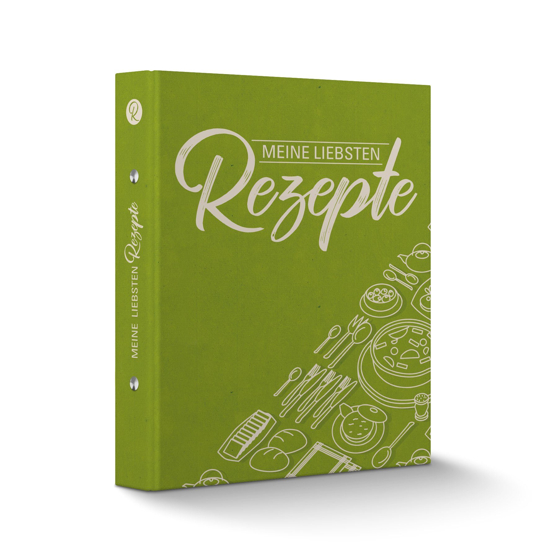 itenga Präsentationsordner itenga Rezeptordner Kochrezepte-Ringbuch GRÜN DIN A5 Meine liebsten Re