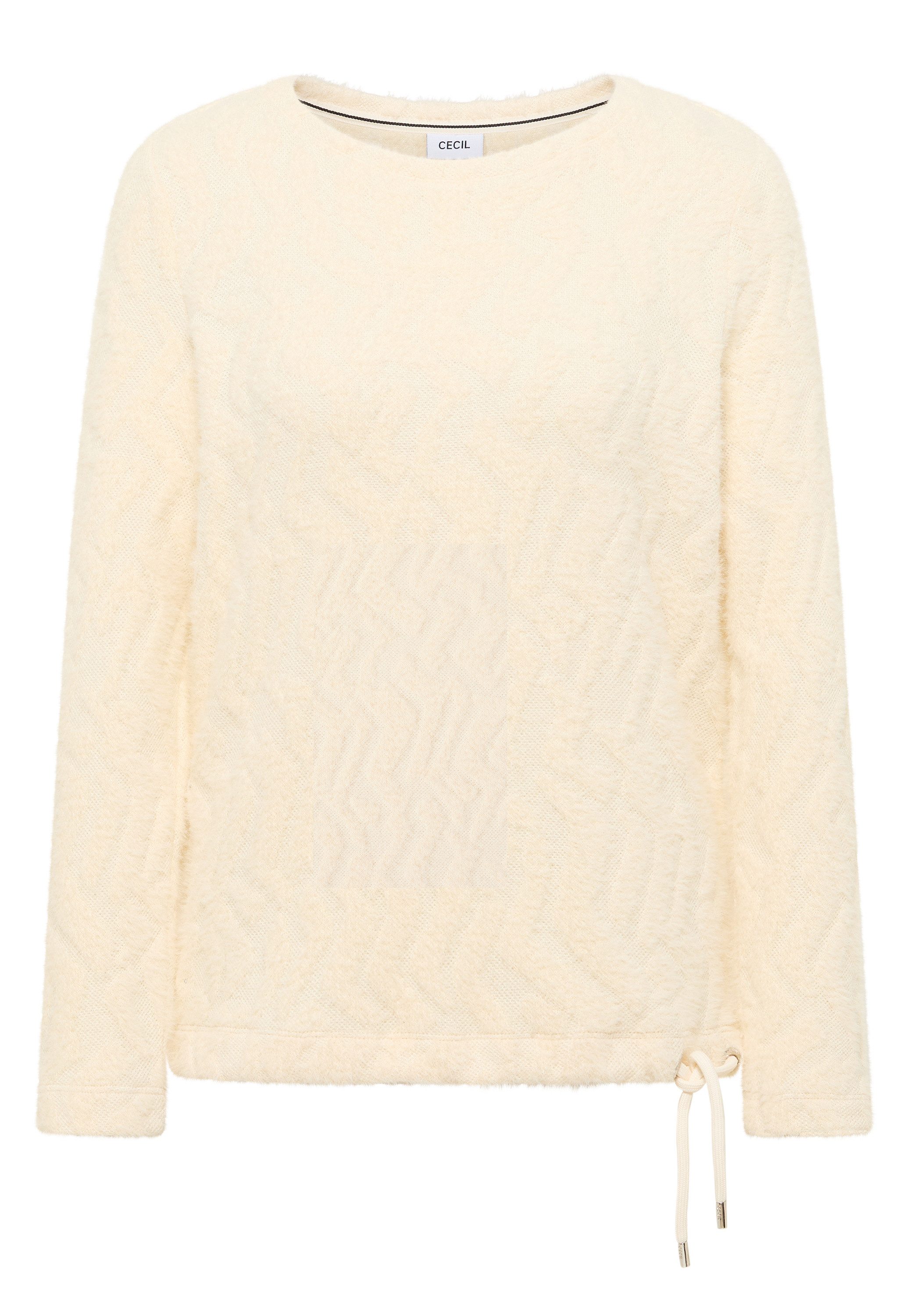 creamy white