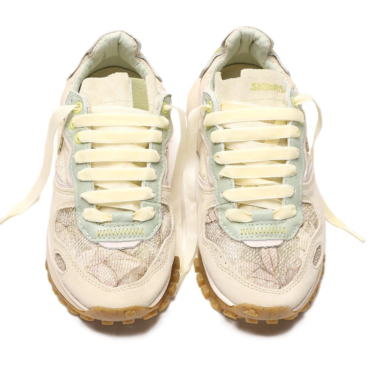 Satorisan Chacrona Metta Lino Whitewisp - beige/grün/hellbraun Damen Sneaker