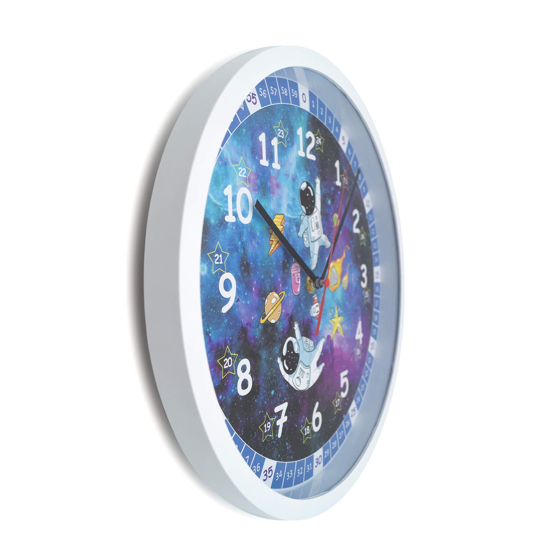 K&L Wall Art Wanduhr Kinder Lernuhr Kinderzimmer Wanduhr Uhrzeit lesen lern günstig online kaufen