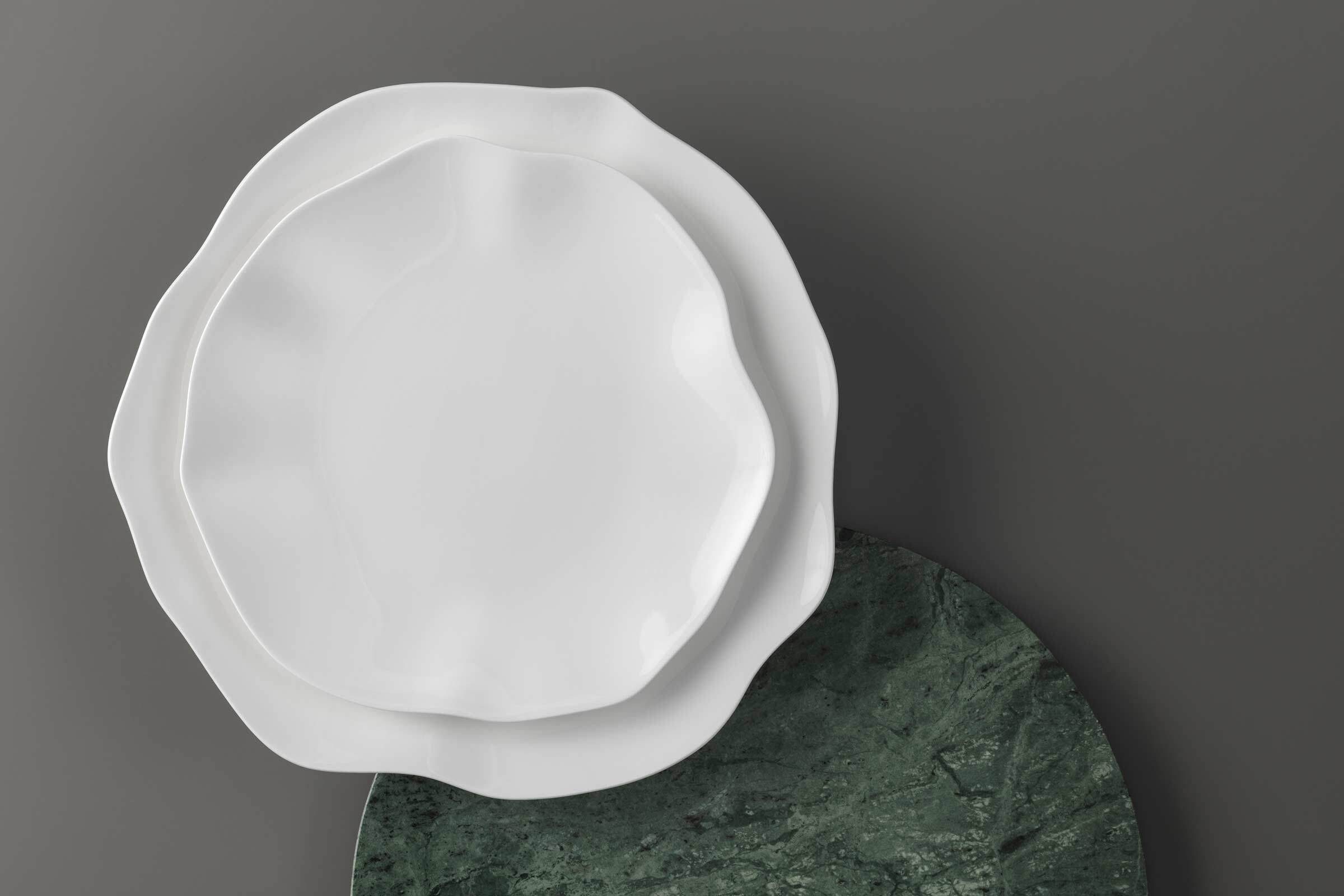 Villeroy & Boch Tafelservice Pura Teller-Set 18er Set (18-tlg), 6 Personen, Porzellan