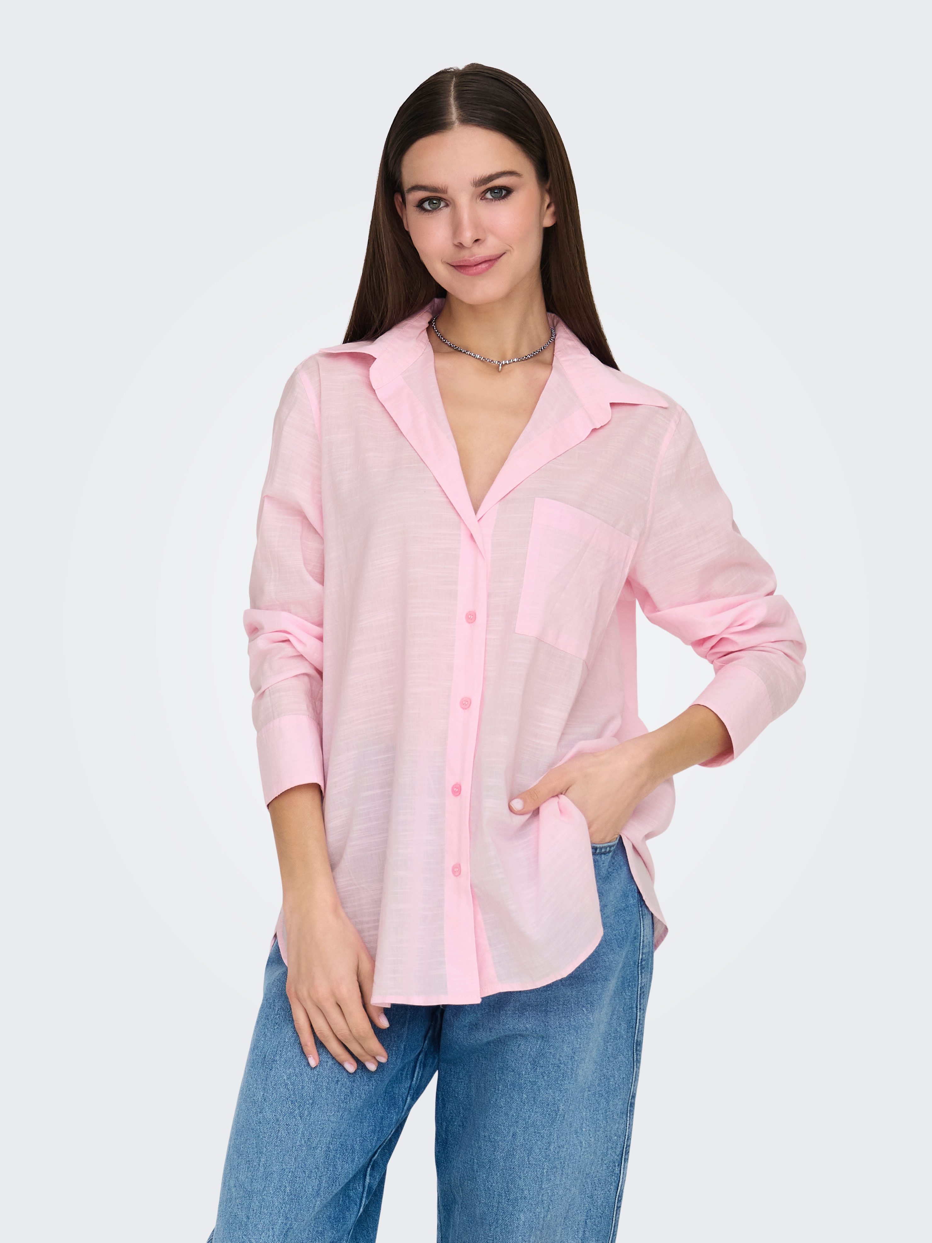 ONLY Langarmbluse ONLSALINA L/S SHIRT WVN günstig online kaufen