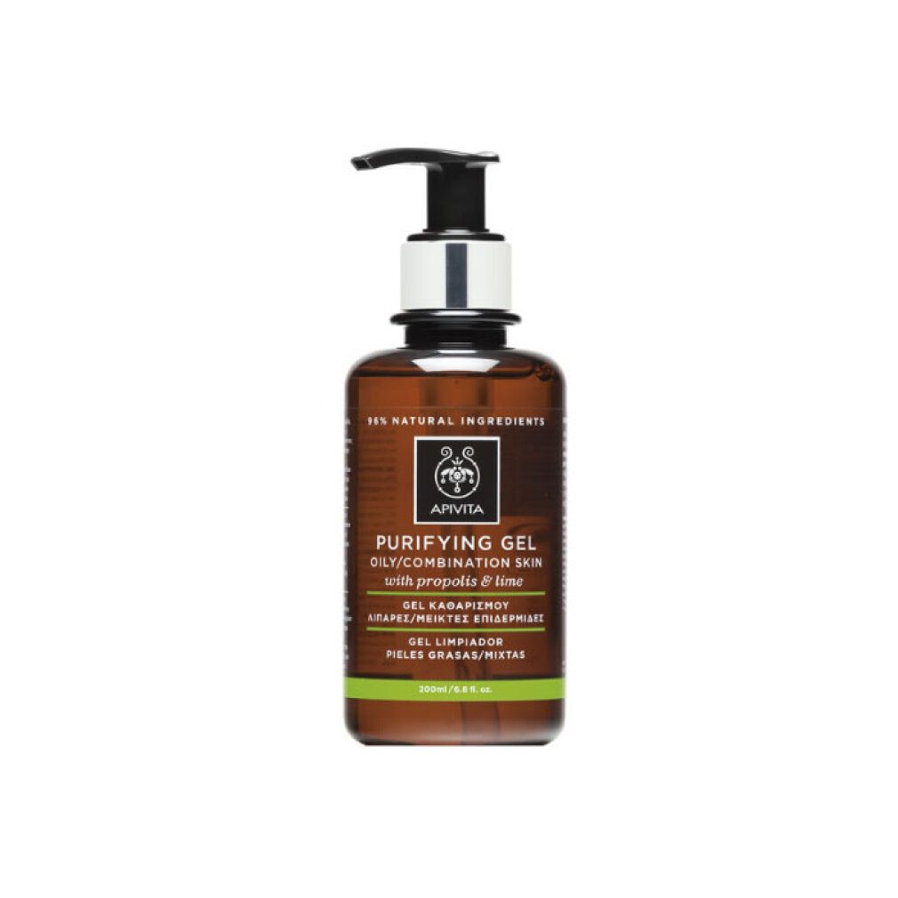 Apivita Gesichts-Reinigungsschaum Face Care Cleansers Reinigungsgel Fettige Mischhaut 200ml