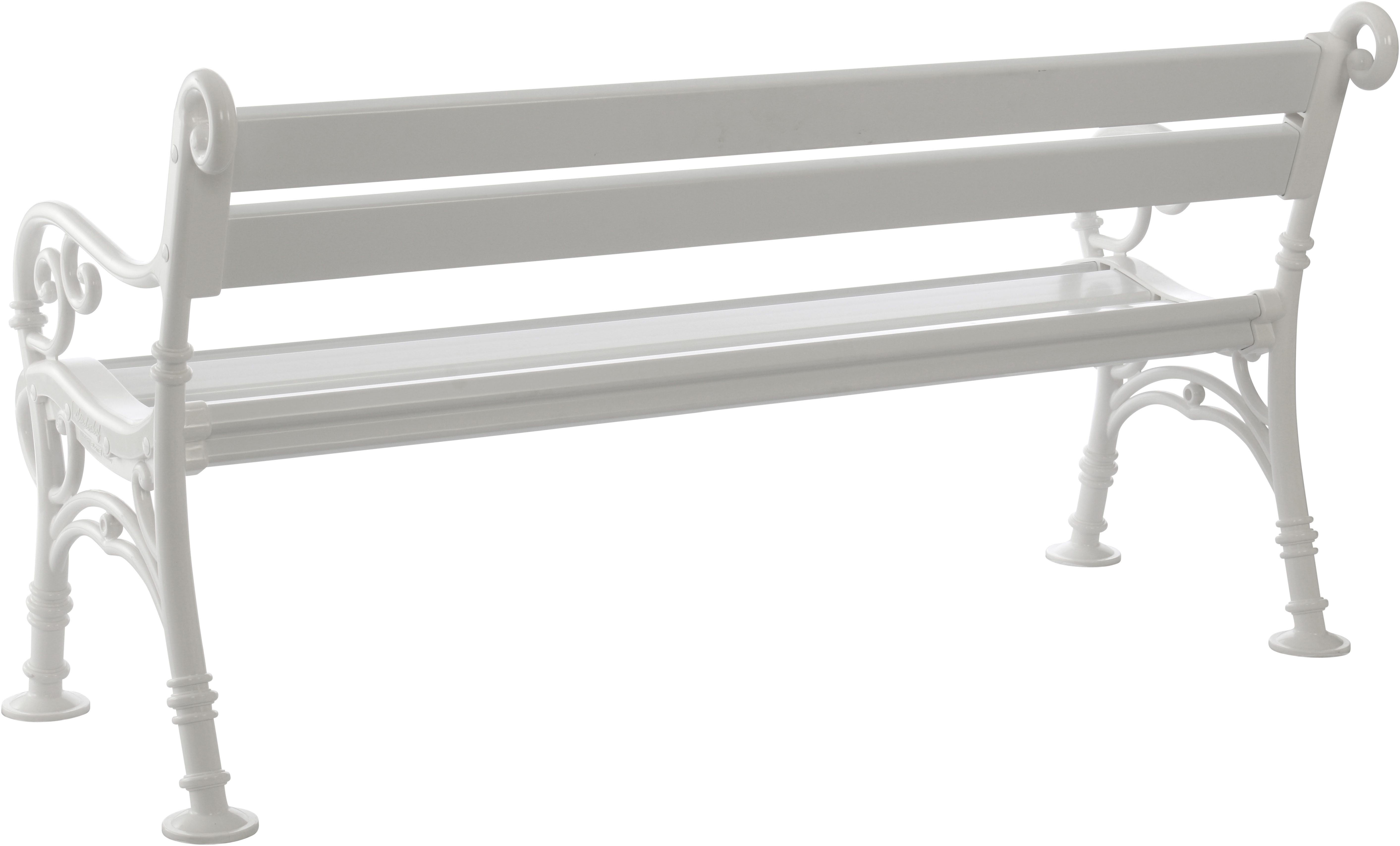 Bio Oil Gartenbank 3er-Bank Linderhof 160 cm weiß, Vollkunststoff