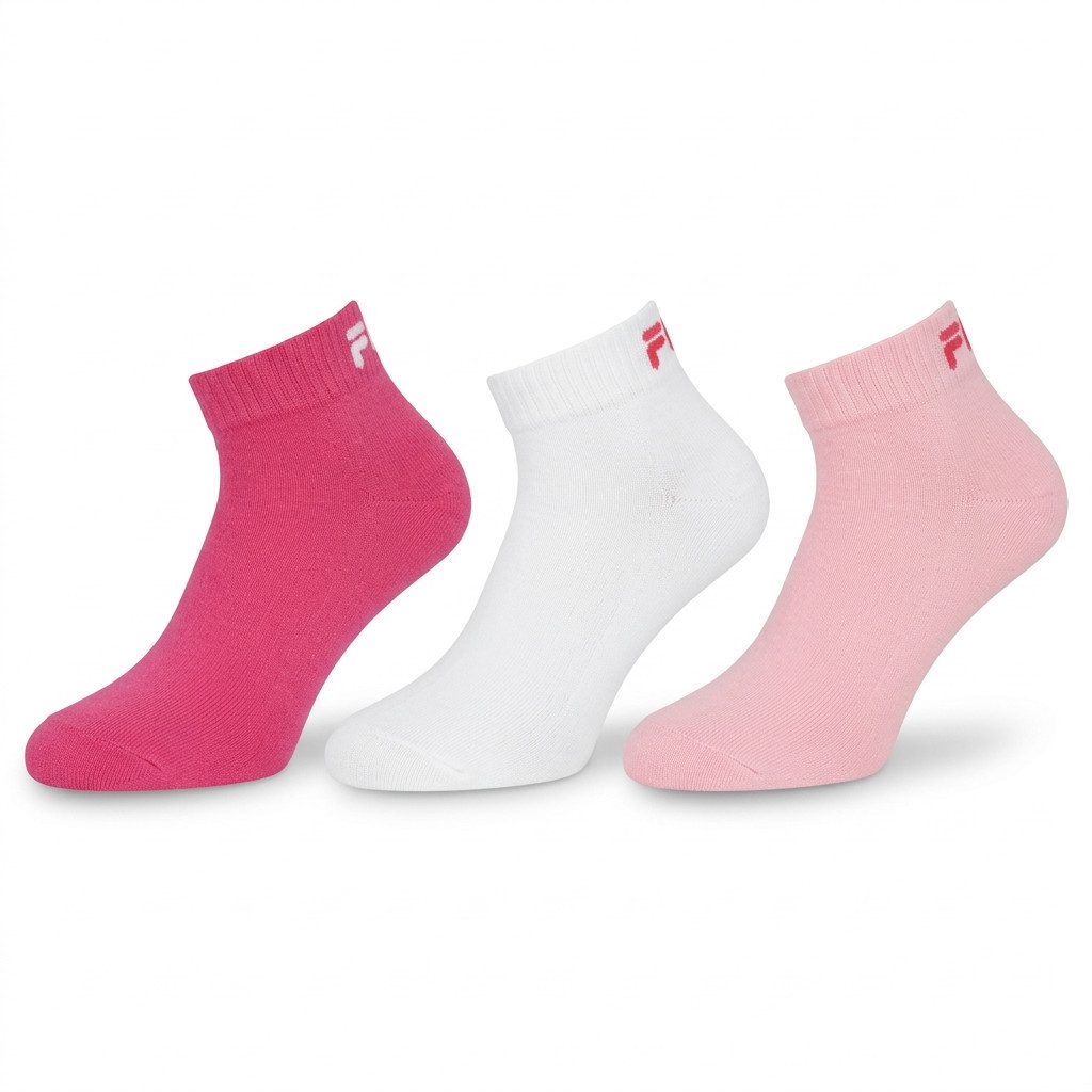 Fila Kurzsocken UNISEX INVISIBLE PLAIN SOCKS (3 Paar) mit Logostickerei