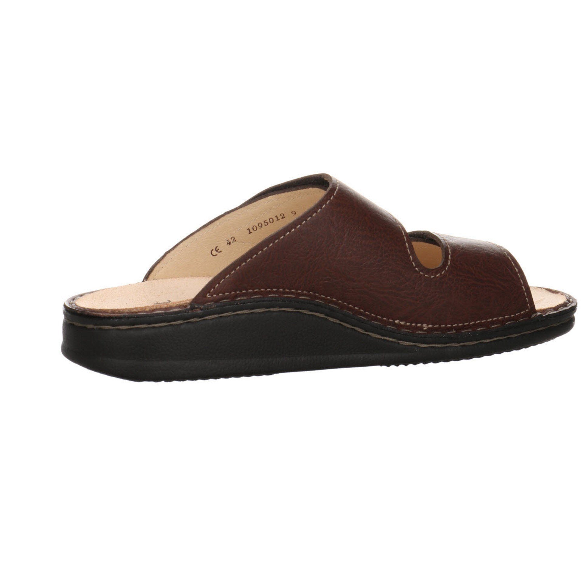 Pantolette RIAD BRAUN Finn Veloursleder Herren Hausschuh Sandalen Pantoletten Comfort