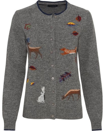 Highmoor Strickjacke »Strickjacke mit Waldmotiven« | OTTO