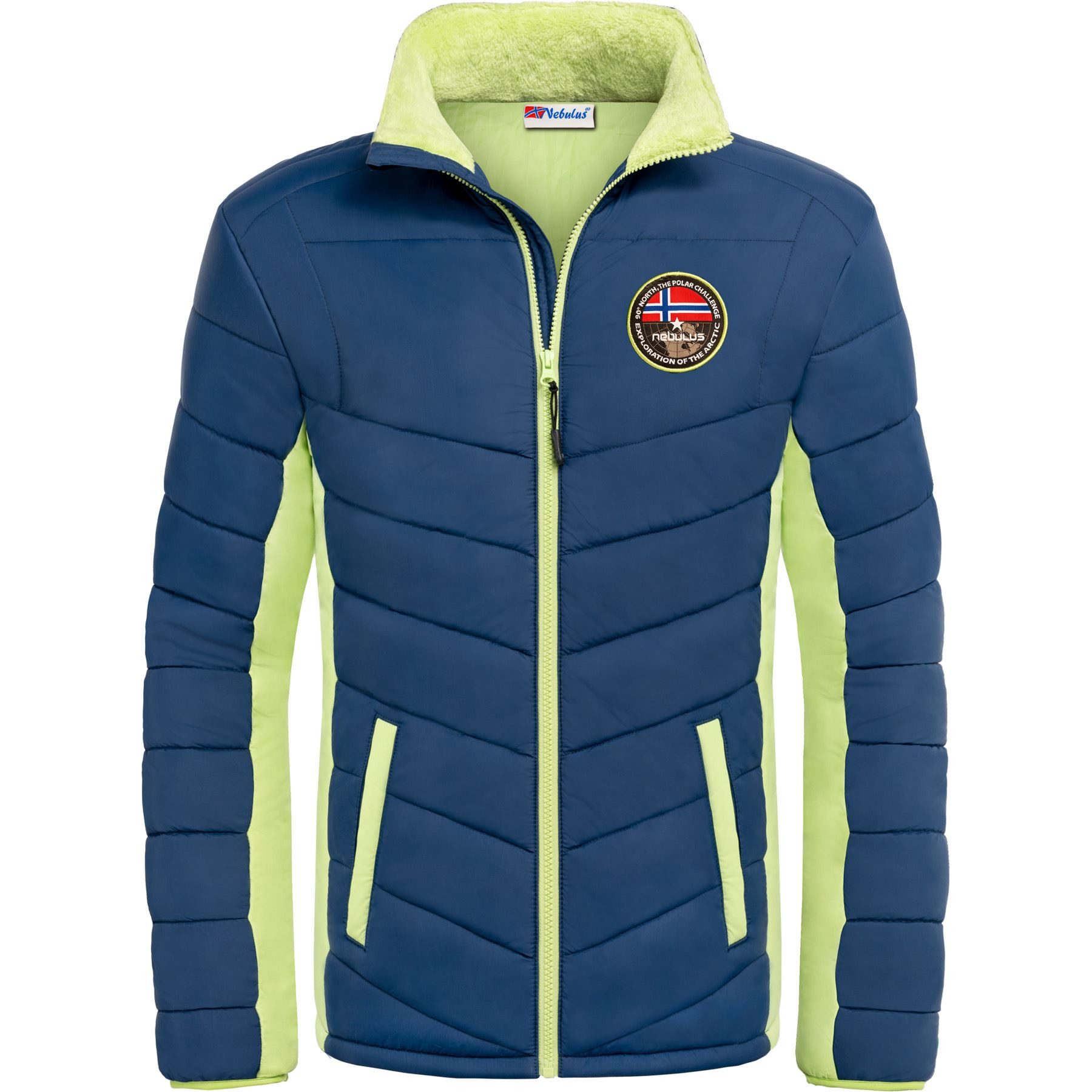 Nebulus Winterjacke GENIUS, P5854 - Herren, navy-lime, L