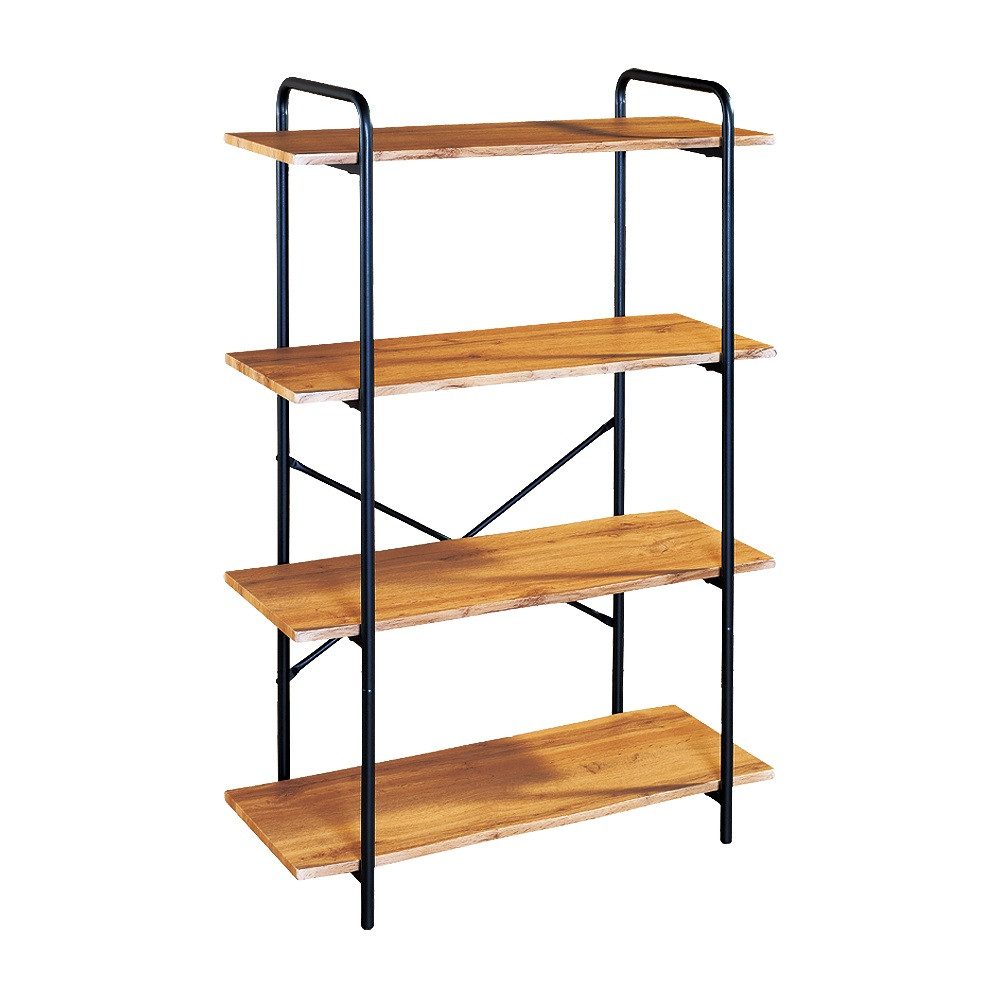 Kiwari Standregal Kiwari® Triv Standregal, Ablagen, Eiche-Schwarz