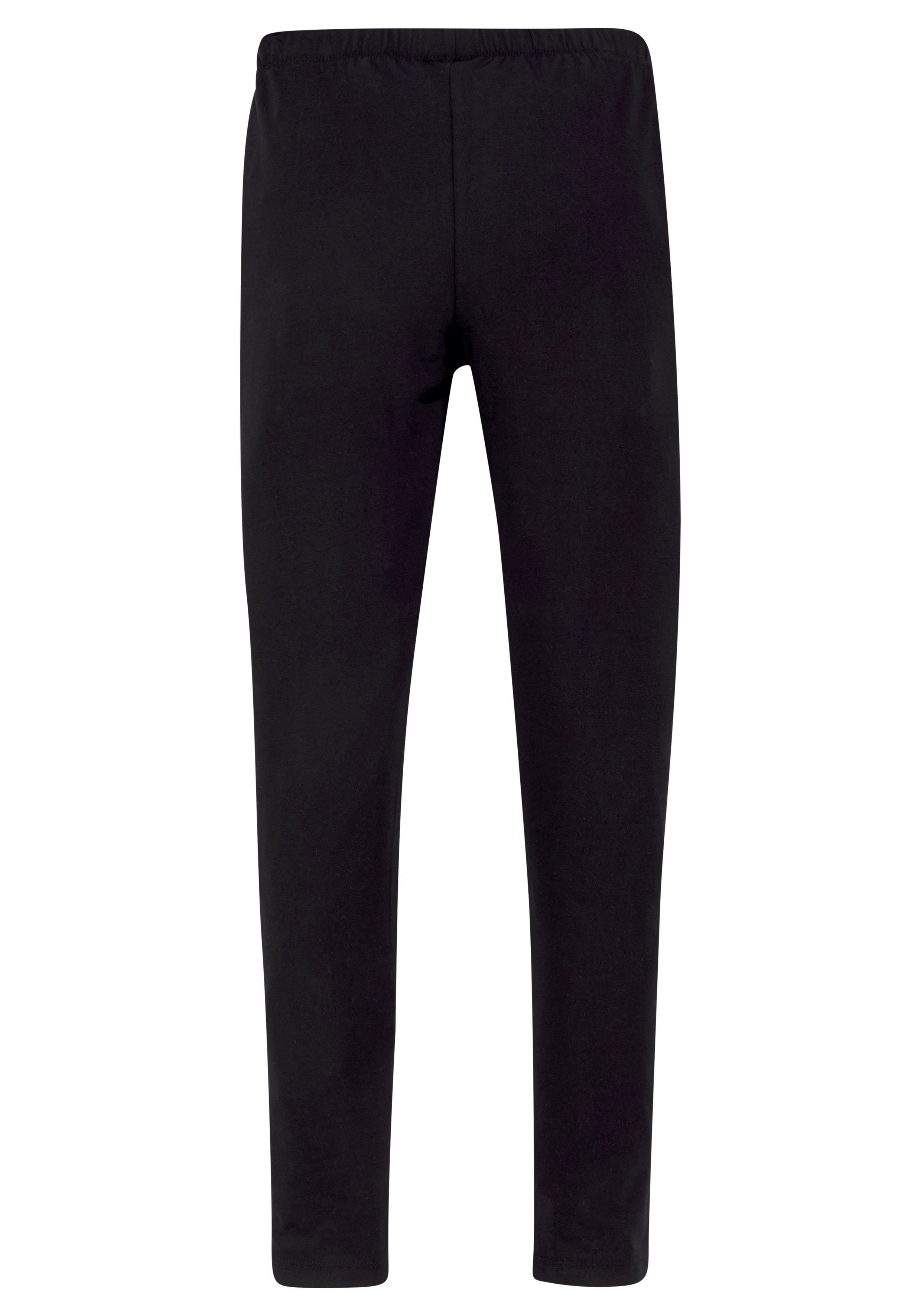 KIDSWORLD Leggings Stretch-Leggings mit New York Print mit Beindruck