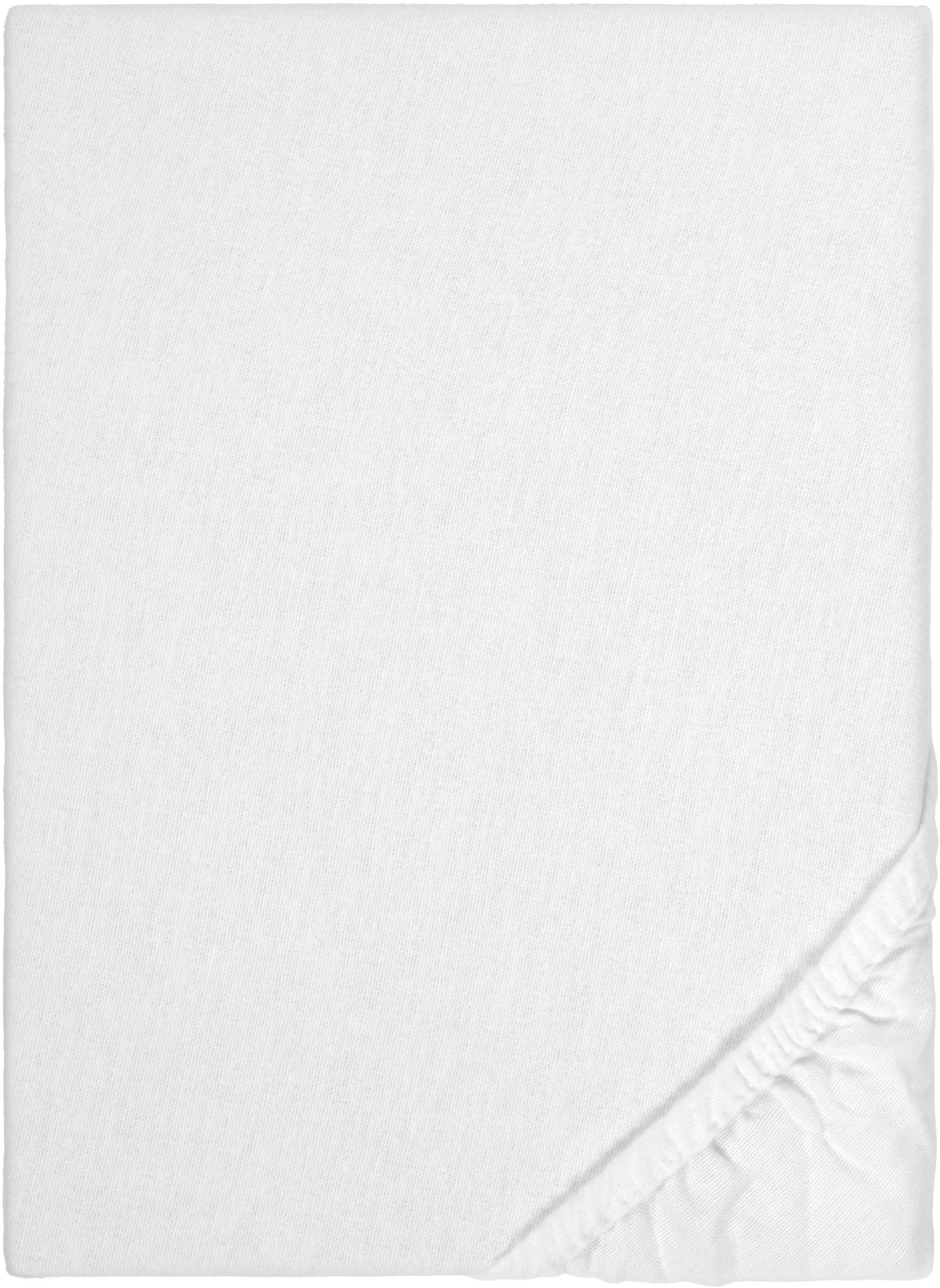 Biberna Spannbettlaken Celina, Feinbiber, Gummizug: rundum, (1 Stück), in weicher Stretch Qualität