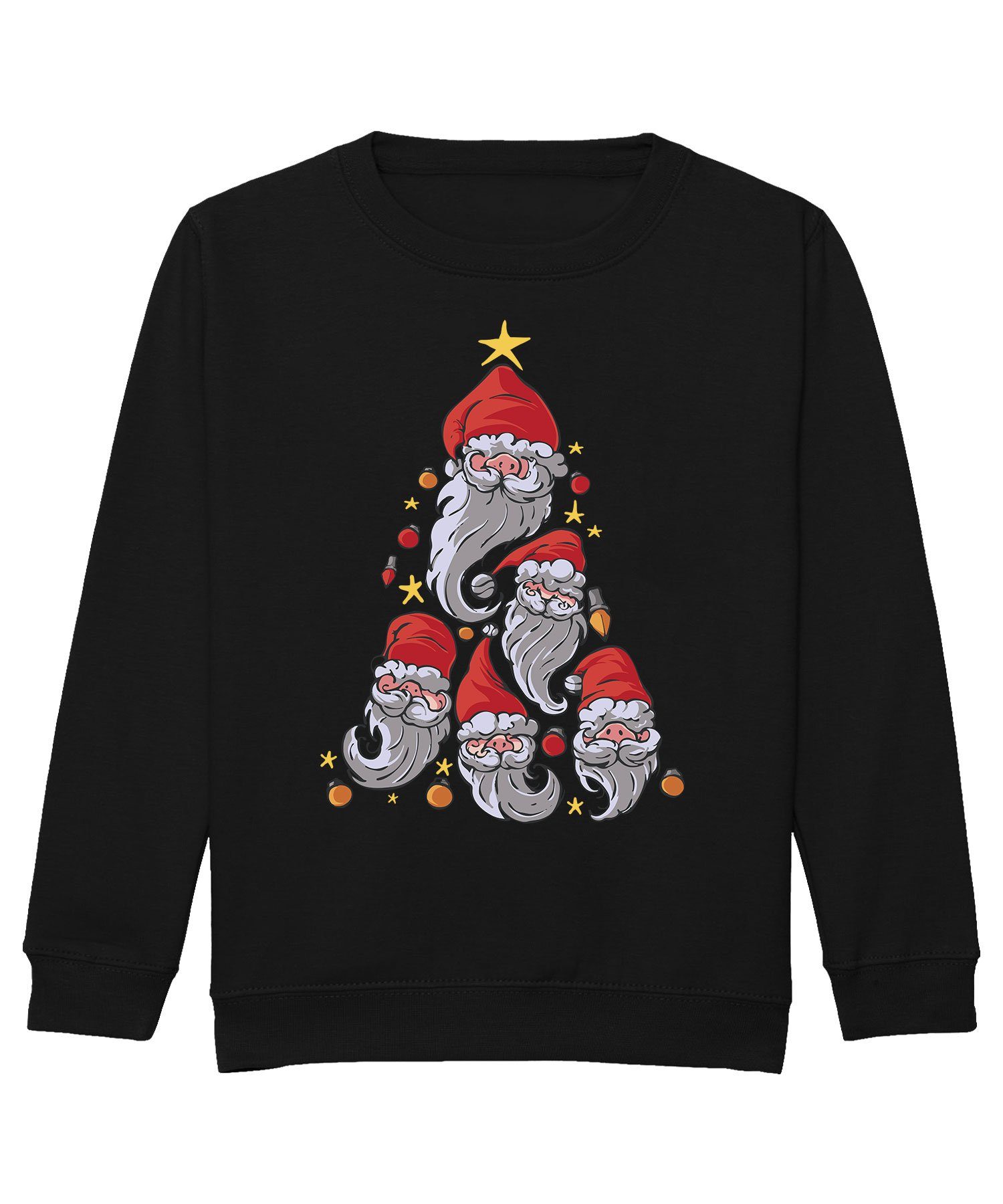 (1-tlg) Quattro Sweatshirt Kinder Sweatshirt Gnome Weihnachtsbaum Zwerge Pullover Formatee
