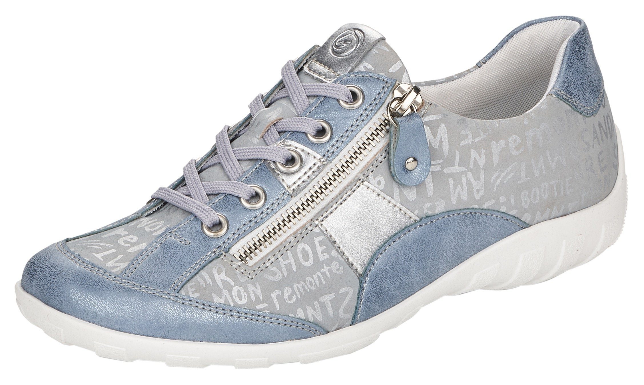 Remonte Schnürschuh mit feinem Metallic-Schimmer, Freizeitschuh, günstig online kaufen