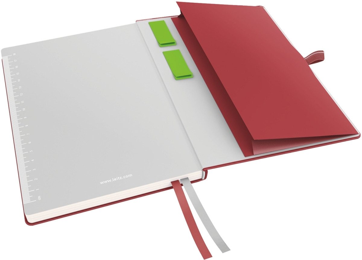 LEITZ Notizbuch Notizbuch Complete A5 kariert rot