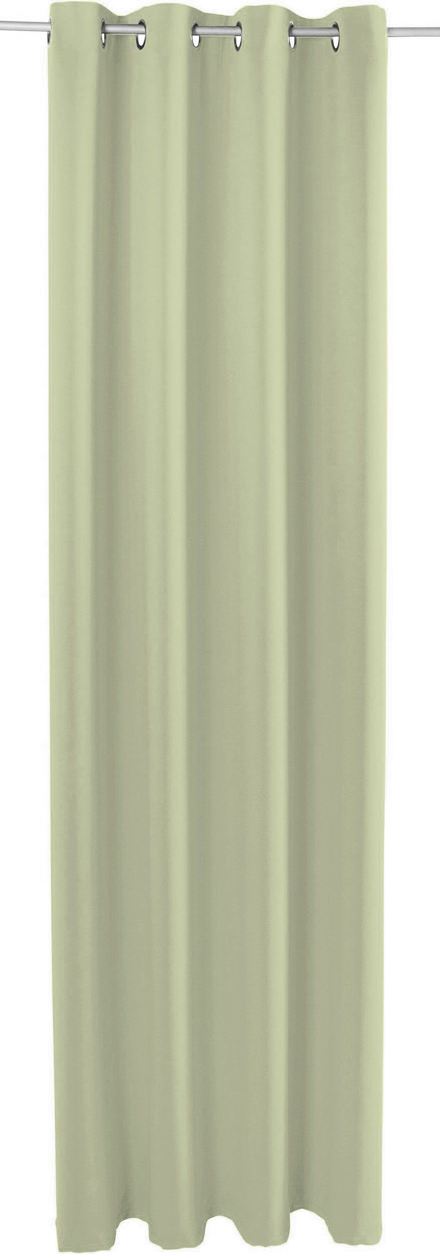 Verdunkelungsvorhang Barcell, OTTO products, Ösen nachhaltig, (1 blickdicht, St), blickdicht, monochrom, recyceltes basic green Polyester