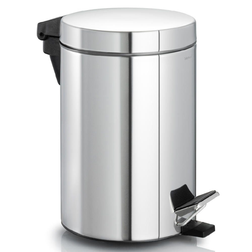 blomus Mülleimer Treteimer Nexio Abfalleimer Mülleimer Eimer Ø 175 cm Edelstahl poliert