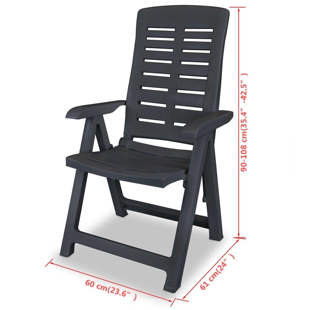 furnicato Gartenstuhl Verstellbare Gartenstühle 2 Stk. günstig online kaufen