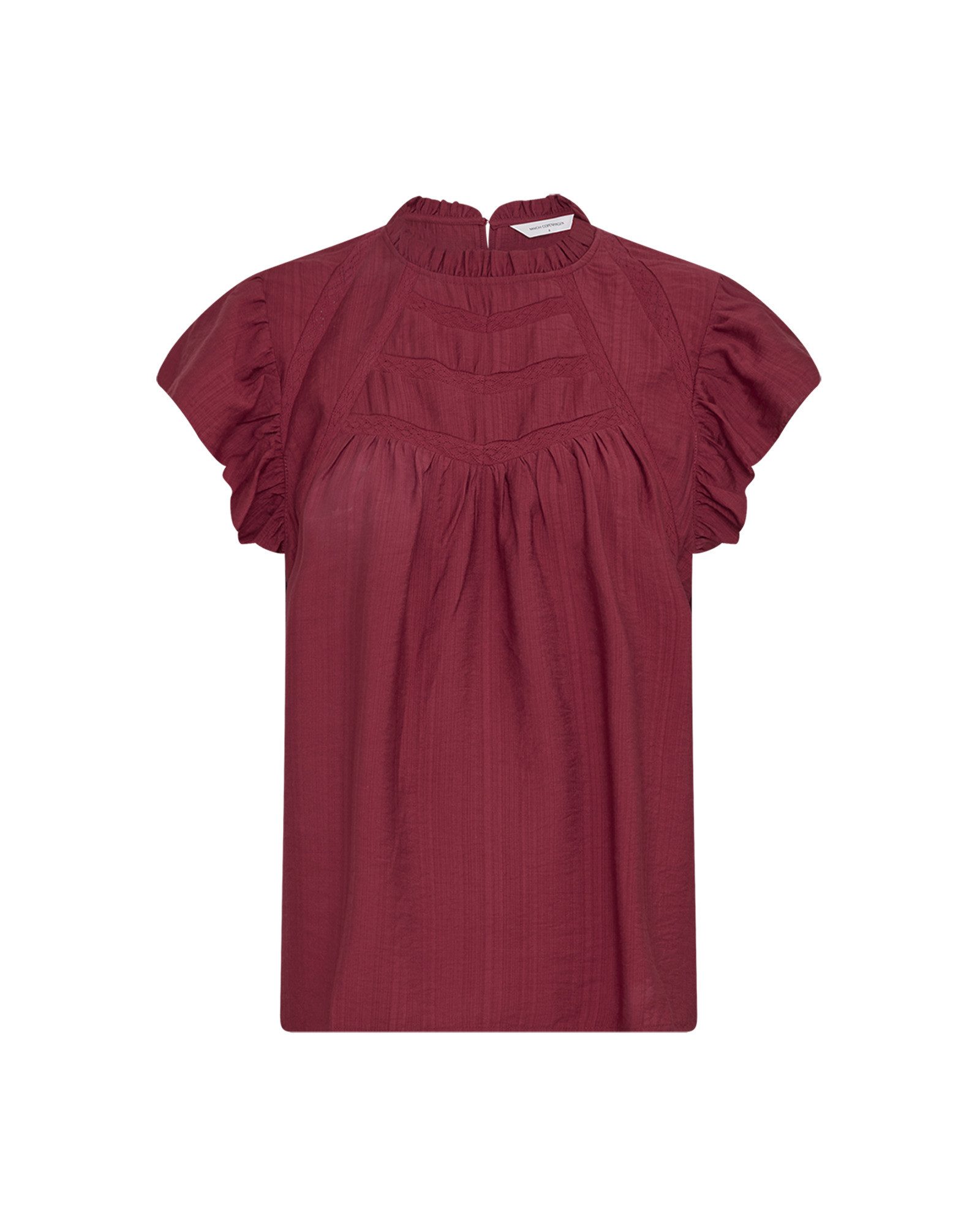 Moss Copenhagen Kurzarmbluse MSCHPeninna SS Top rhubarb