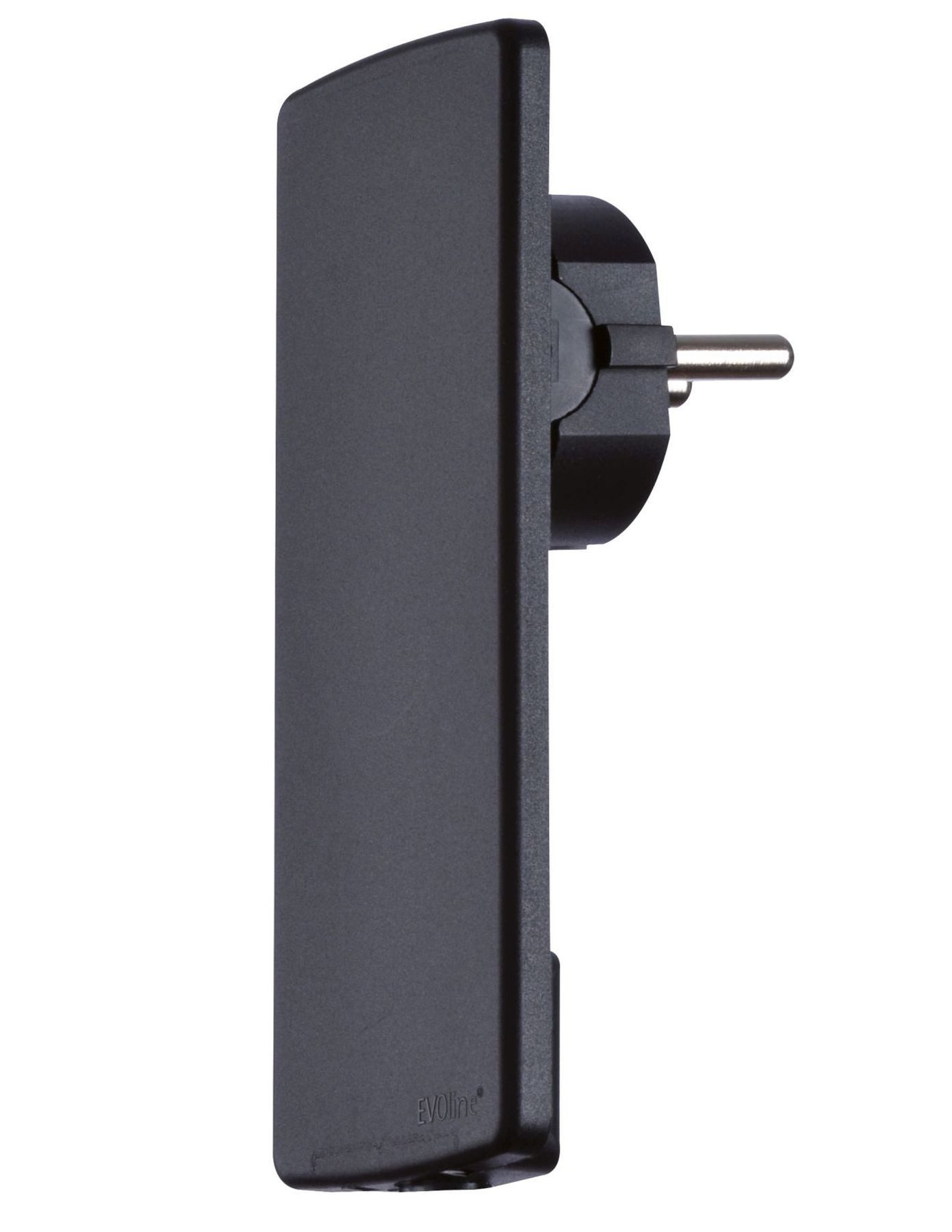 Schulte Elektrotechnik Steckdose Plochá zástrčka EVOline Plug, zástrčka Schuko bez propojovacího kabelu