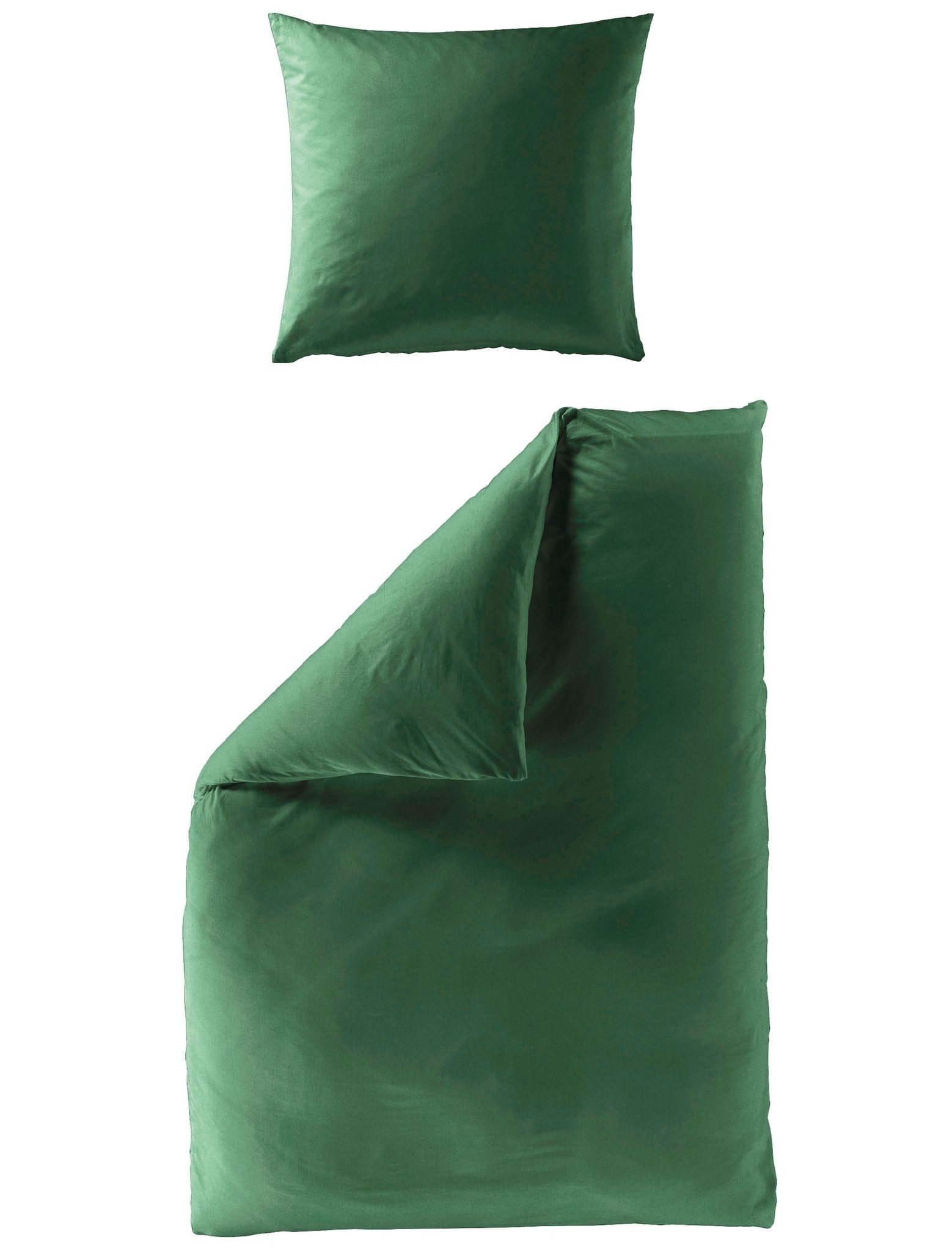 JACK Bettwäsche JACK by Bierbaum Uni Fein Biber Bettwäsche einfarbig Pinie günstig online kaufen