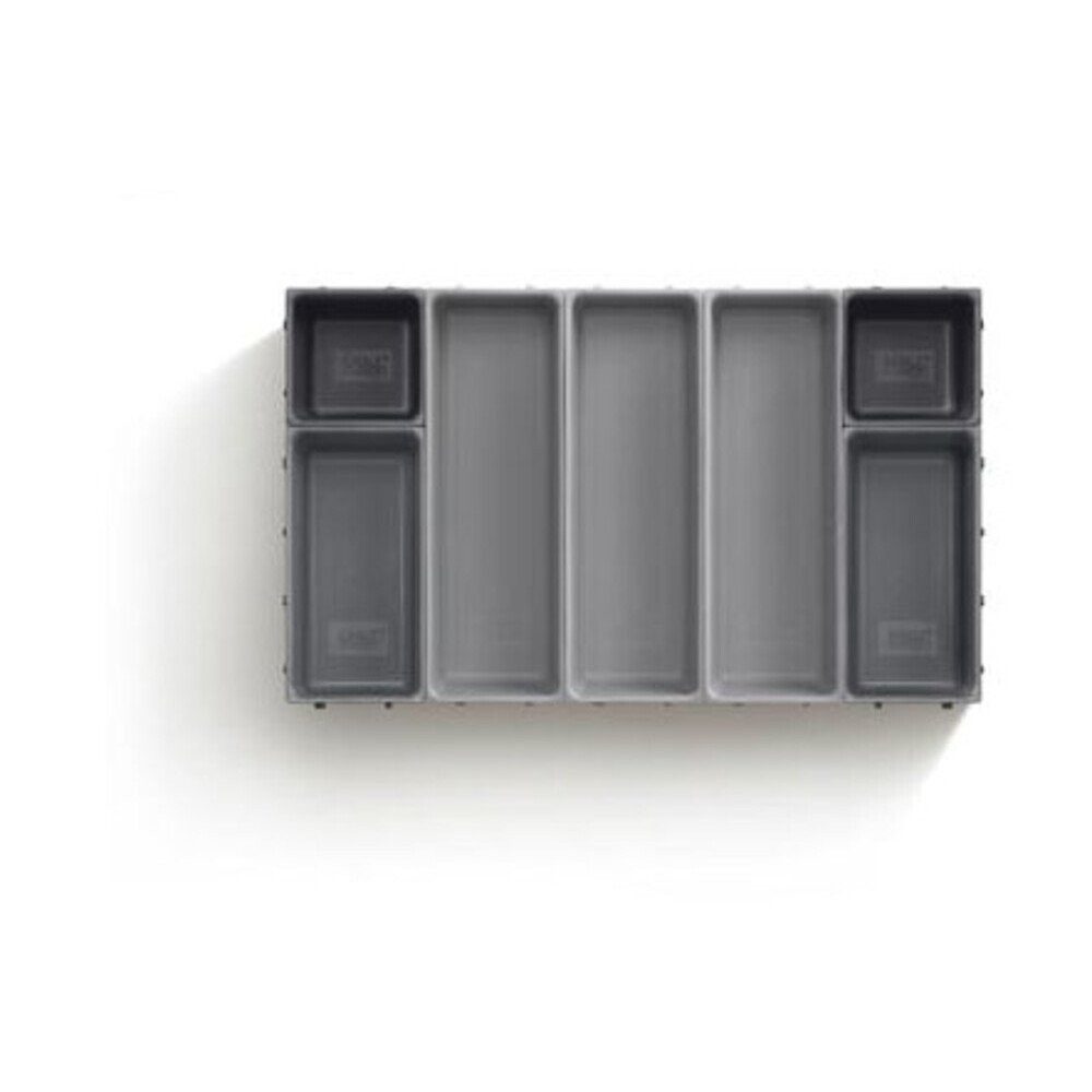 Joseph Joseph Organizer Schubladenorganizer 7tlg. grau DrawerStore, Deckel zu Schüssel Margrethe, 28,80cm, Polypropylen, transparent