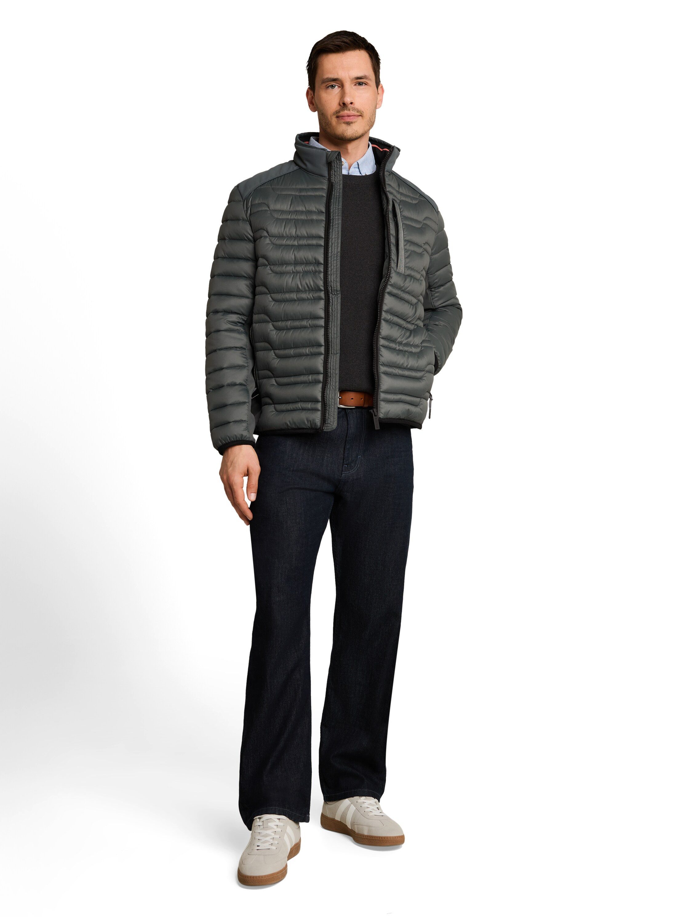 TOM TAILOR Steppjacke mit Stehkragen und Reißverschluss
