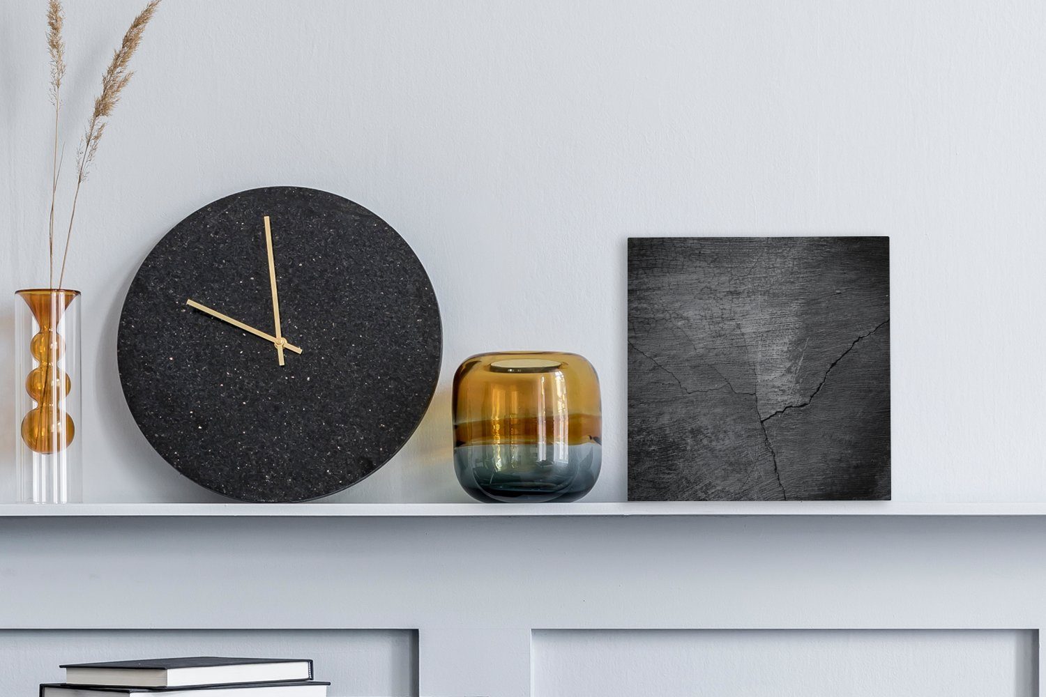 OneMillionCanvasses® Leinwandbild Beton - Schwarz - günstig online kaufen