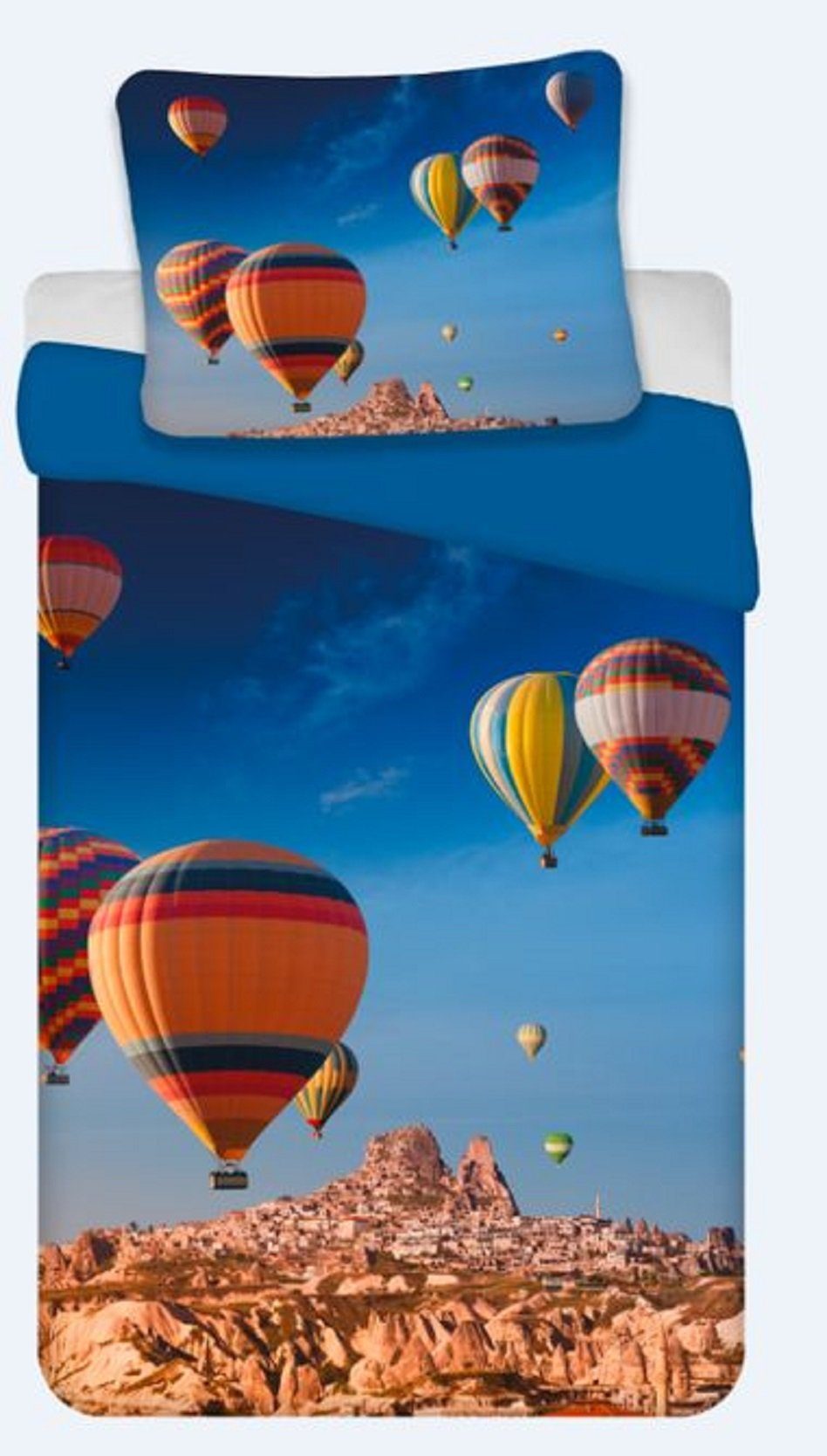 BrandMac Kinderbettwäsche Bettwäsche Set mit Ballon 135 x 200 cm 80 x 80 cm günstig online kaufen