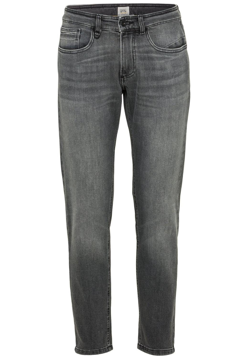 camel active Regular-fit-Jeans 5-Pkt Slim Fit, Stone Gray