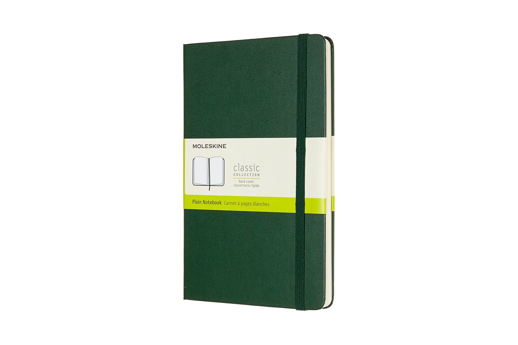 Notizbuch, L/A5 - mit Groß (13x21) Classic MOLESKINE Collection 70g-Papier - festem Einband Myrtengrün