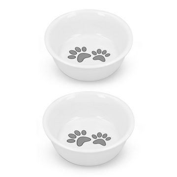 Navaris Futternapf 2er-Set Futternäpfe für Katzen und kleine Hunde, Keramik