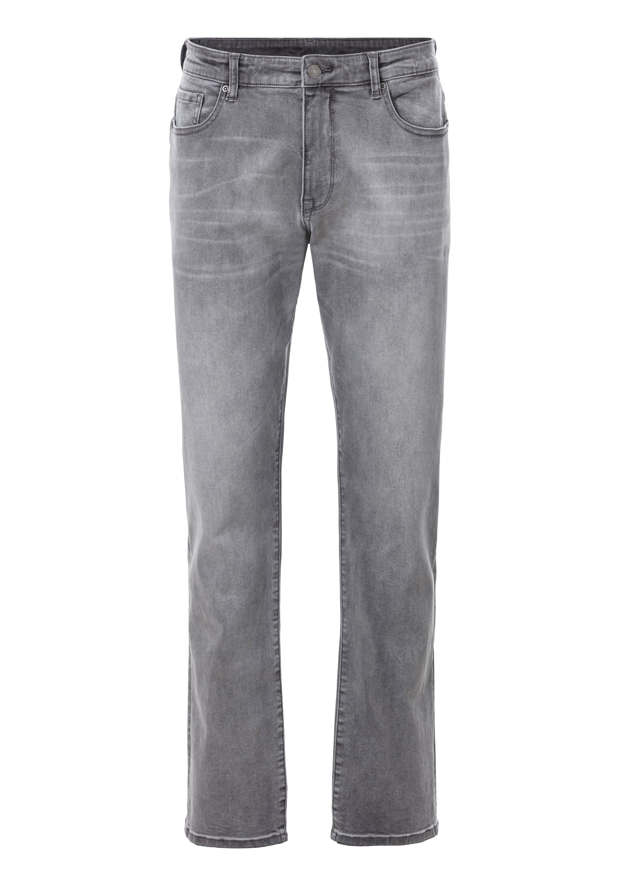 John Devin 5-Pocket-Jeans "Straight-fit Jeans", aus elastischer Denim-Quali günstig online kaufen