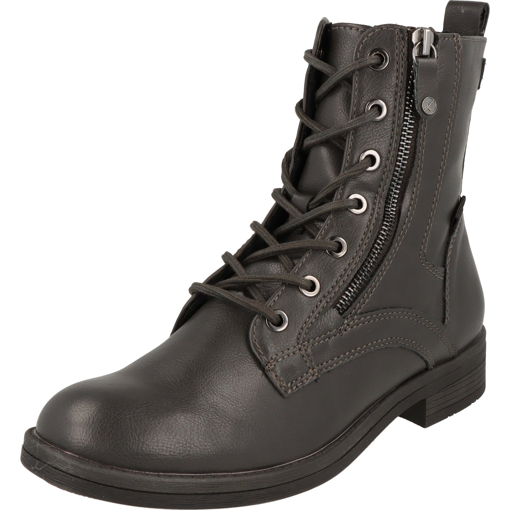 Tamaris Damen Schuhe Stiefelette Boots 11-25107-29 219 Dark Grey Stiefelette Dunkelgrau