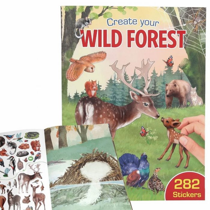Depesche Stickerbuch Create your Wild Forest