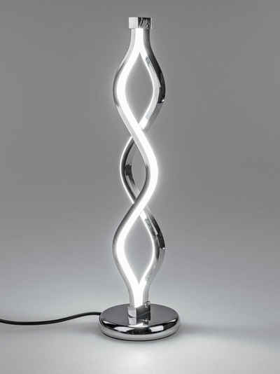 formano Tischleuchte LED Lichtband, Silber B:11.5cm H:45cm Metall