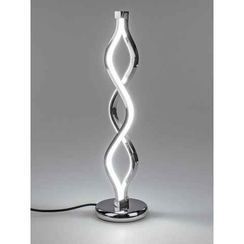 formano Tischleuchte LED Lichtband, Silber B:11.5cm H:45cm Metall