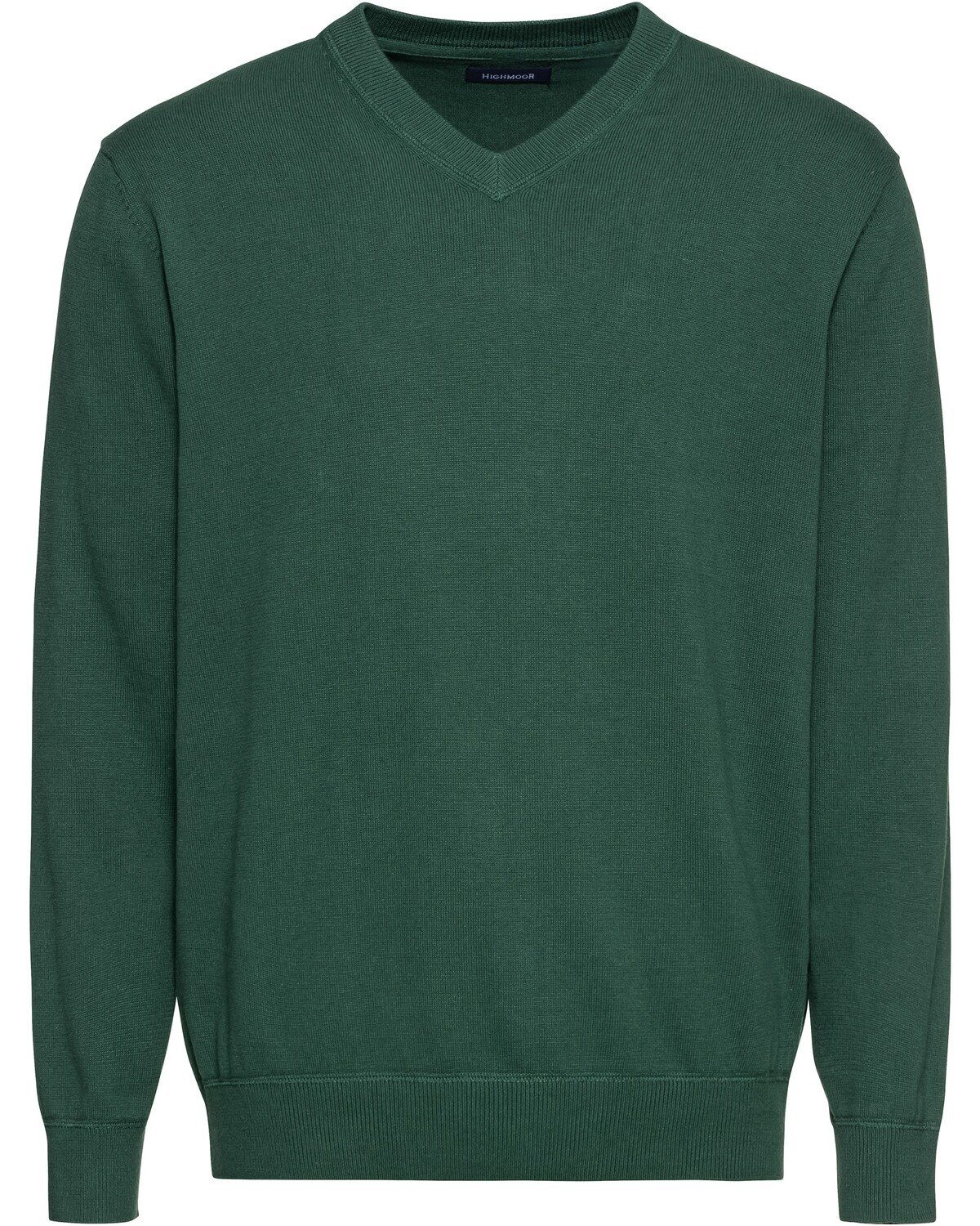 Highmoor Langarmhemd Set: V-Pullover & Karohemd