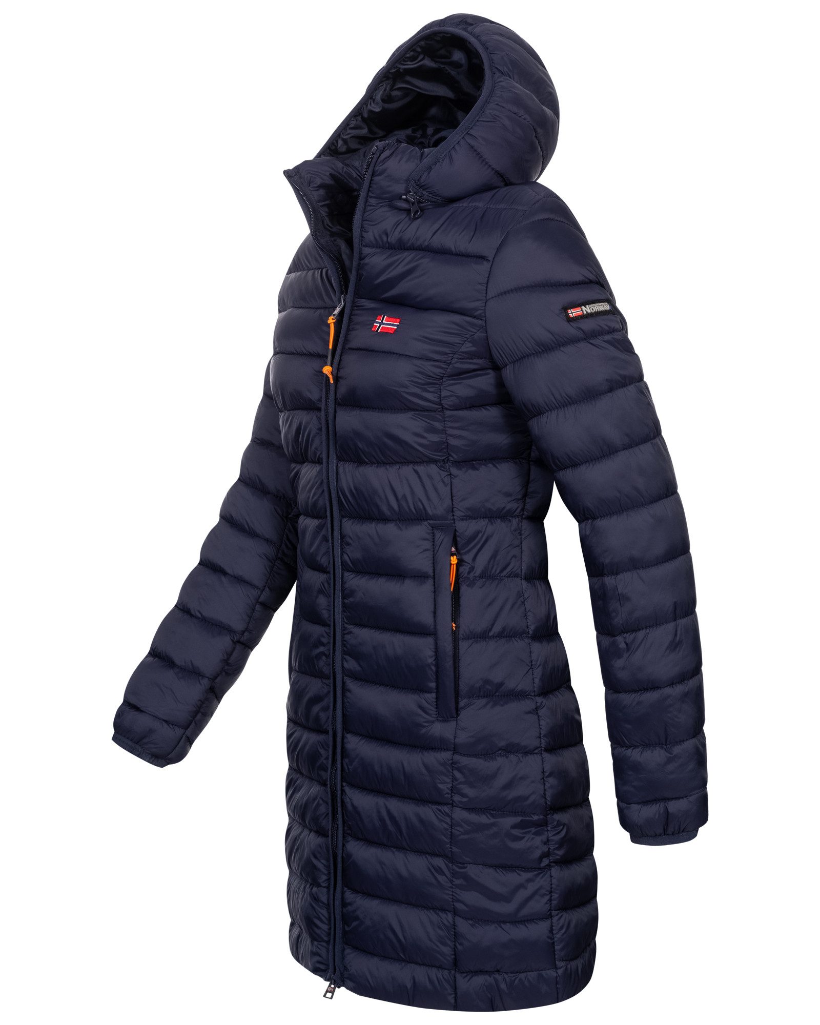 Geographical Norway Steppmantel Winter Jacke Steppjacke Parka Lange Kapuzen günstig online kaufen