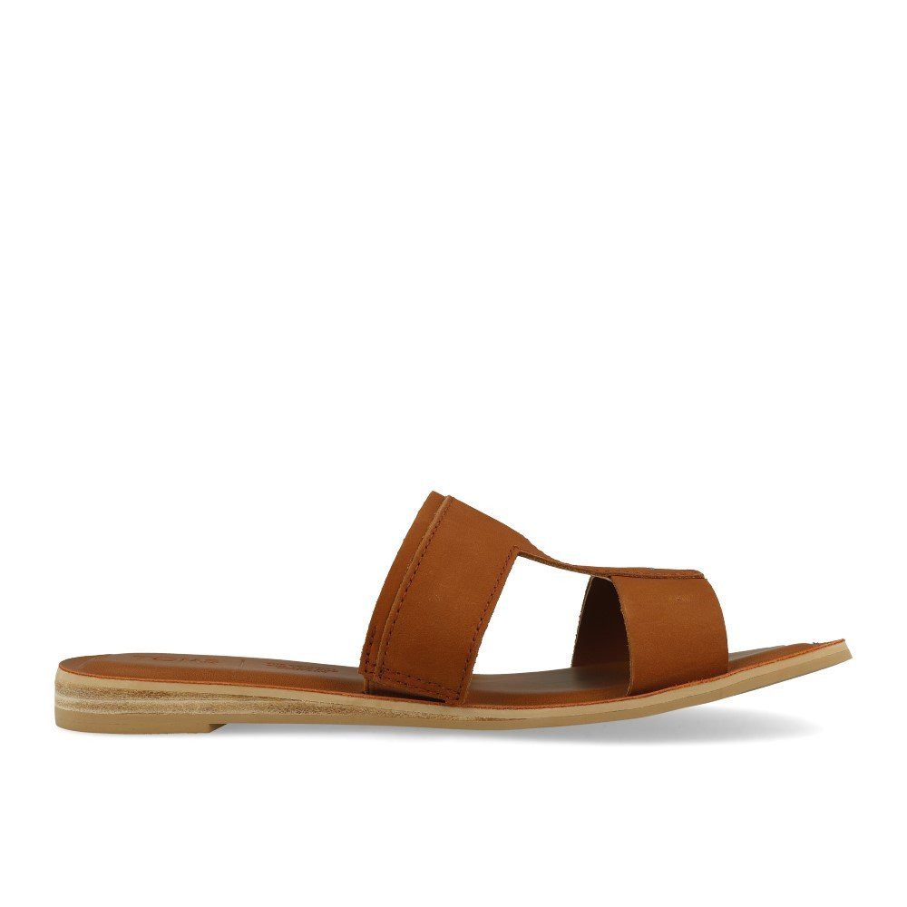 TOMS TOMS Seacliff Tan Veg Tan Leather Sandale