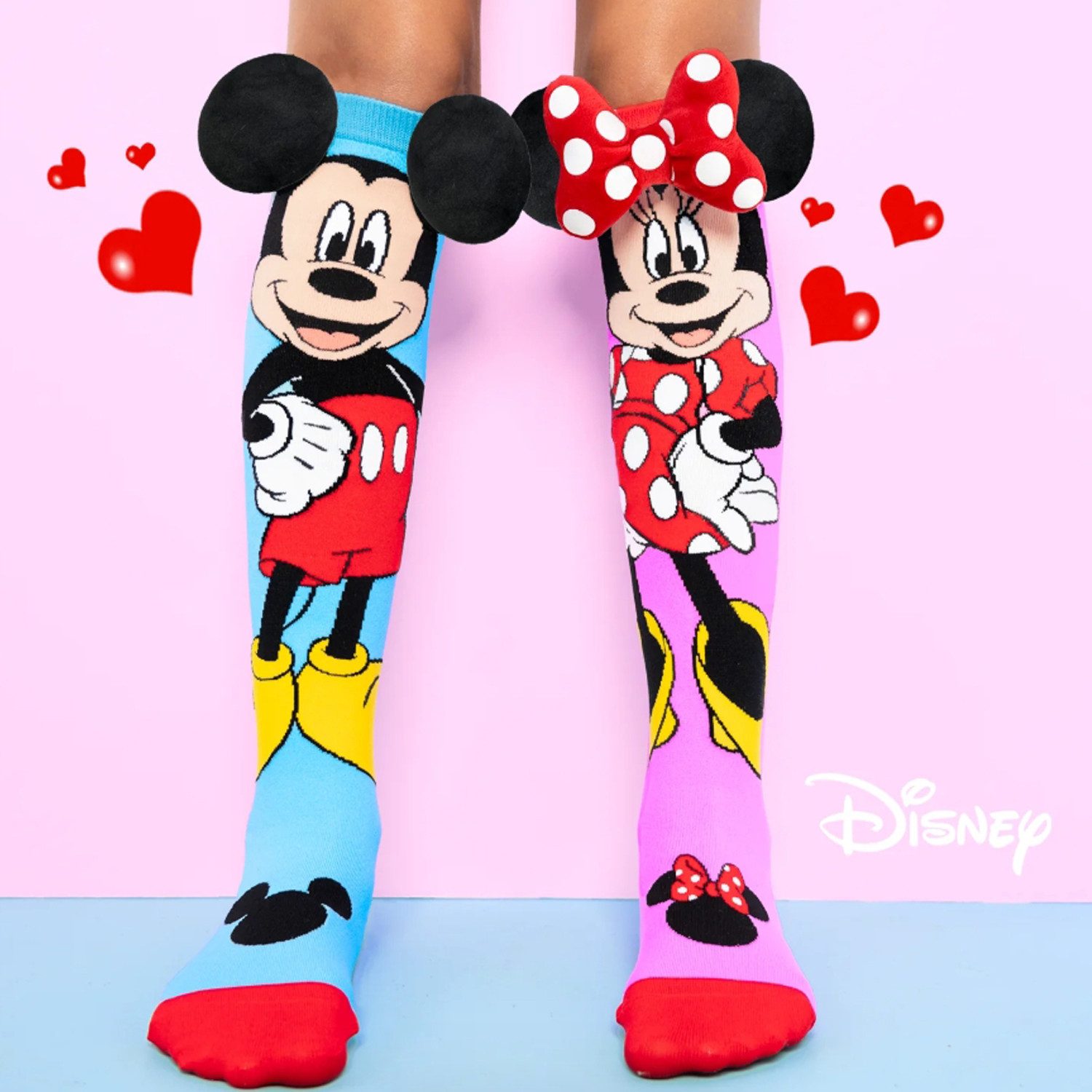 Heinrich Bauer Socken Mickey & Minnie Socken Bunt mit 3D-Ohren für Disney-Fans – Bild 2 von 5