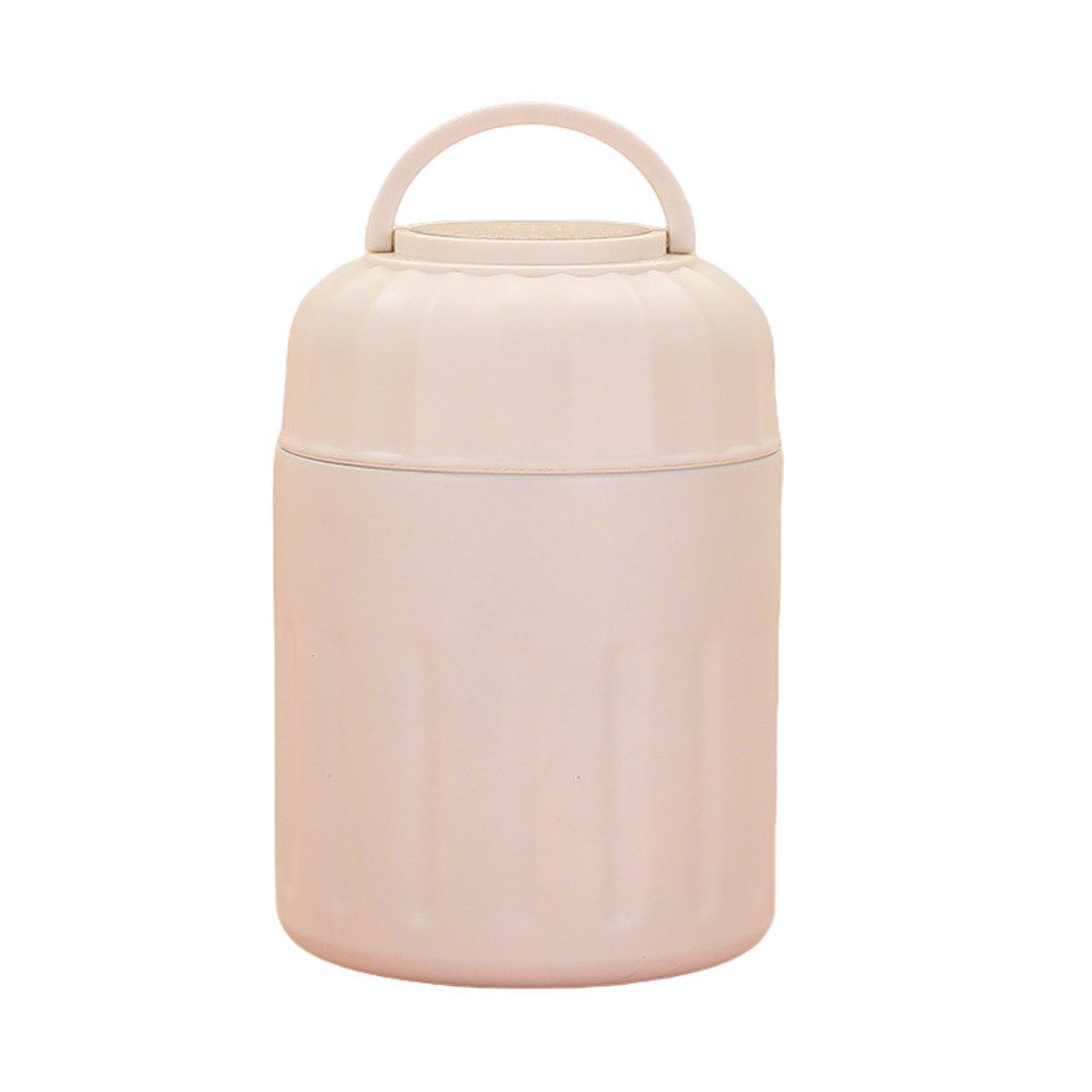 Agger Thermobehälter 500ml Suppenthermoskanne für warme Speisen, isolierter Speisebehälter, für Kinder mit Löffel, Weithals-Edelstahl-Lunchbox, auslaufsicher