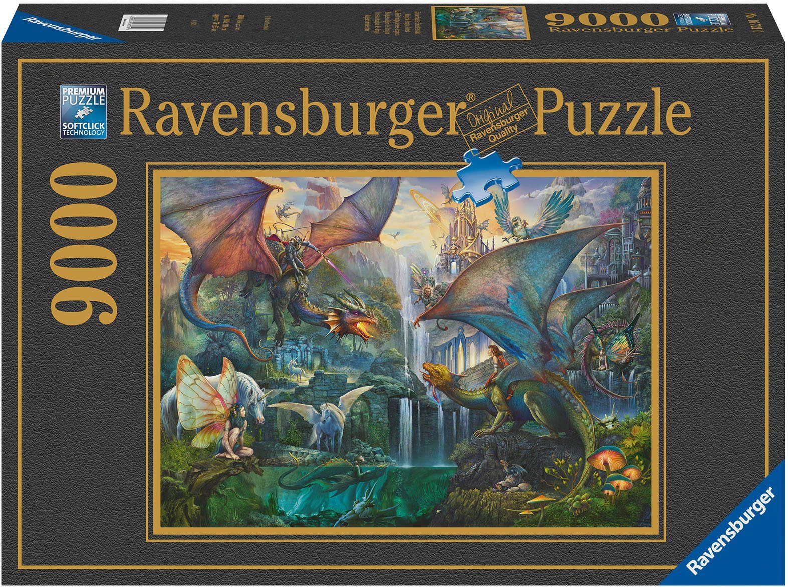 Ravensburger Puzzle Zauberhafter Drachenwald, 9000 Puzzleteile, Made in Germany, FSC® - schützt Wald - weltweit