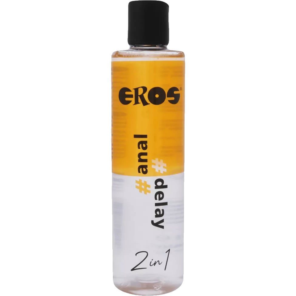 Eros Analgleitgel Anal Delay - 2 in 1, für Spaß und mehr Ausdauer, Flasche mit 250ml, 1-tlg., Gleitgel für extra lang anhaltenden Analverkehr