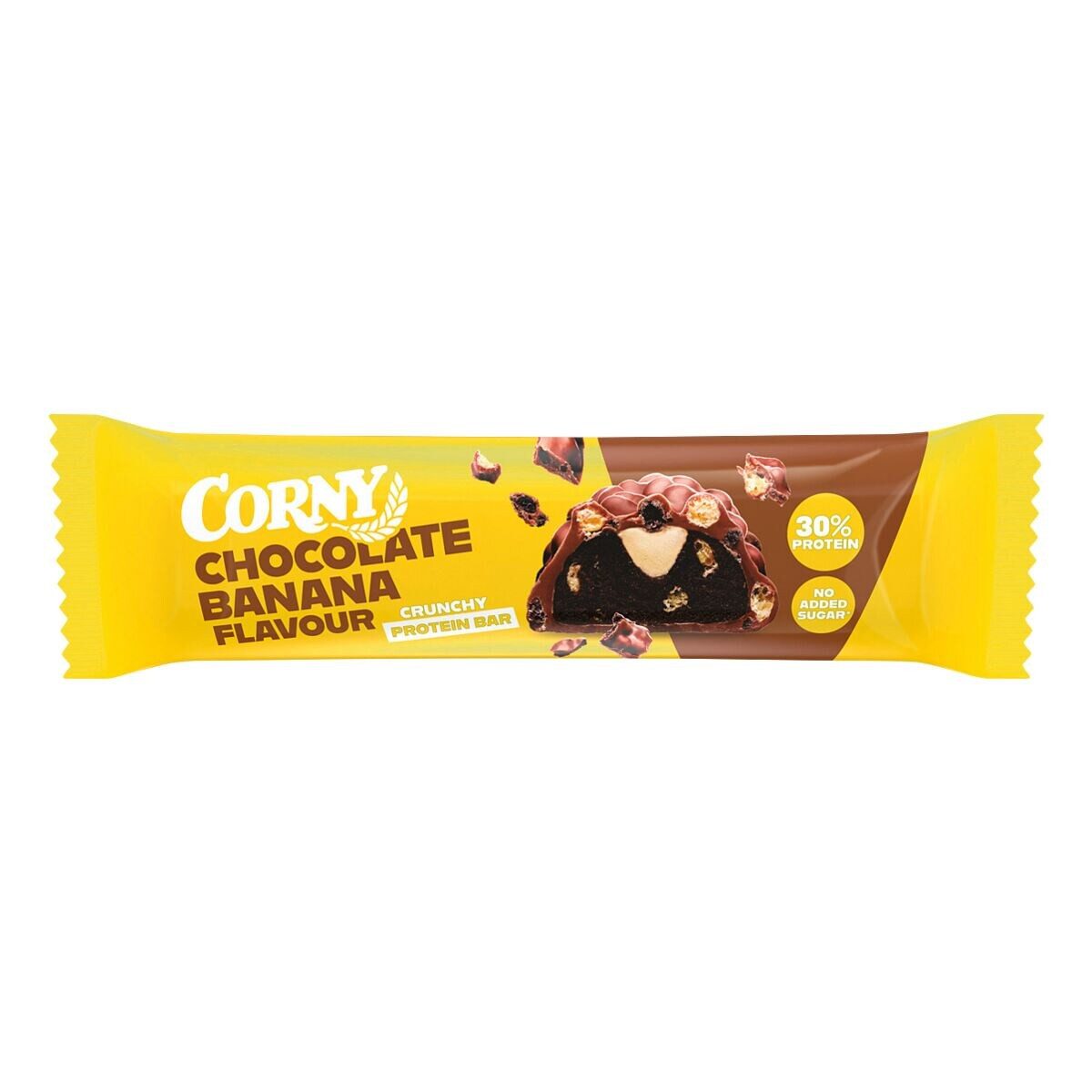 CORNY Protein Crunchy Chocolate Banana Flavour Riegel, 45 g Proteinriegel, 30 % Protein