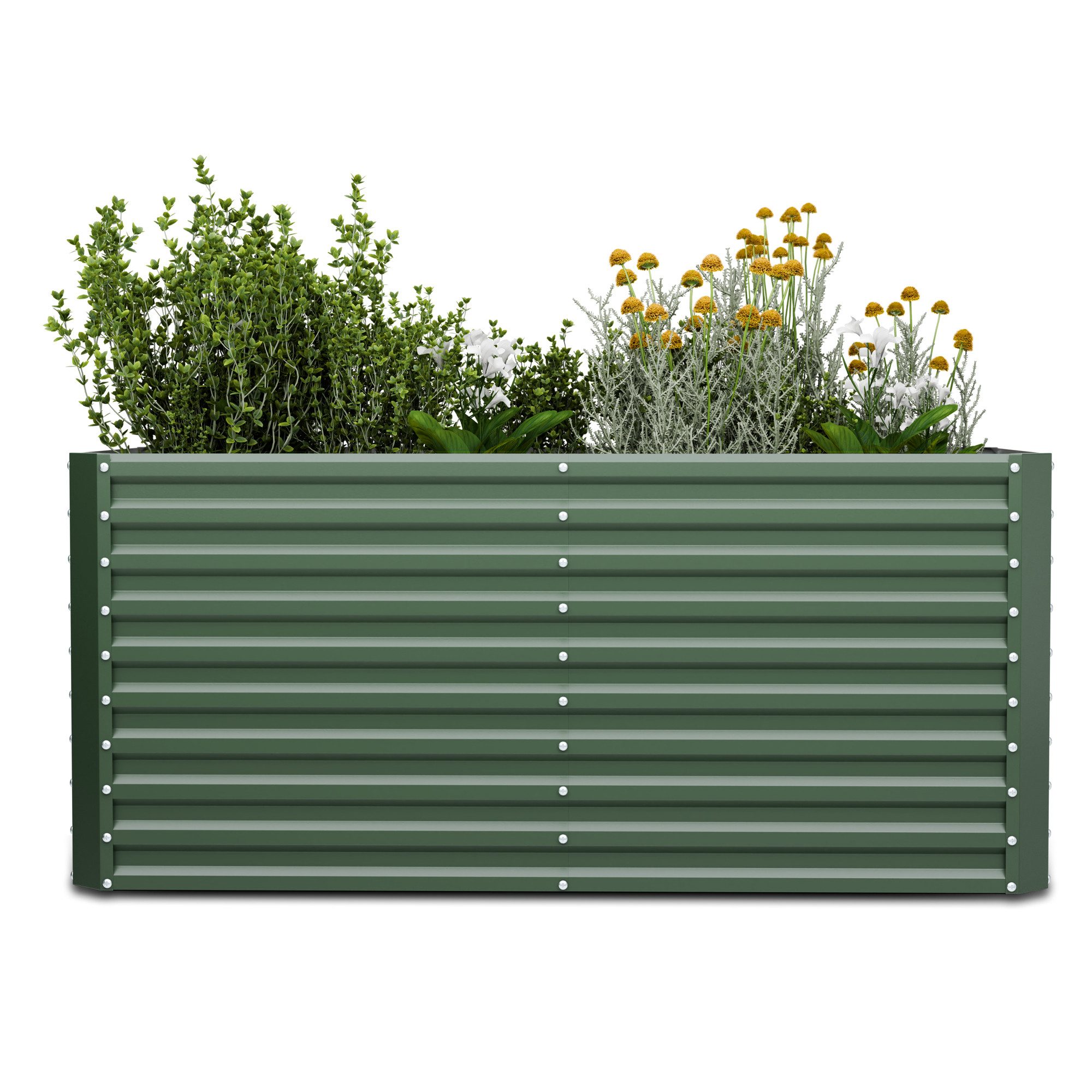 blumfeldt Hochbeet High Grow (Set, Set), Pflanzkübel Outdoor Balkon außen groß Stahl Garten